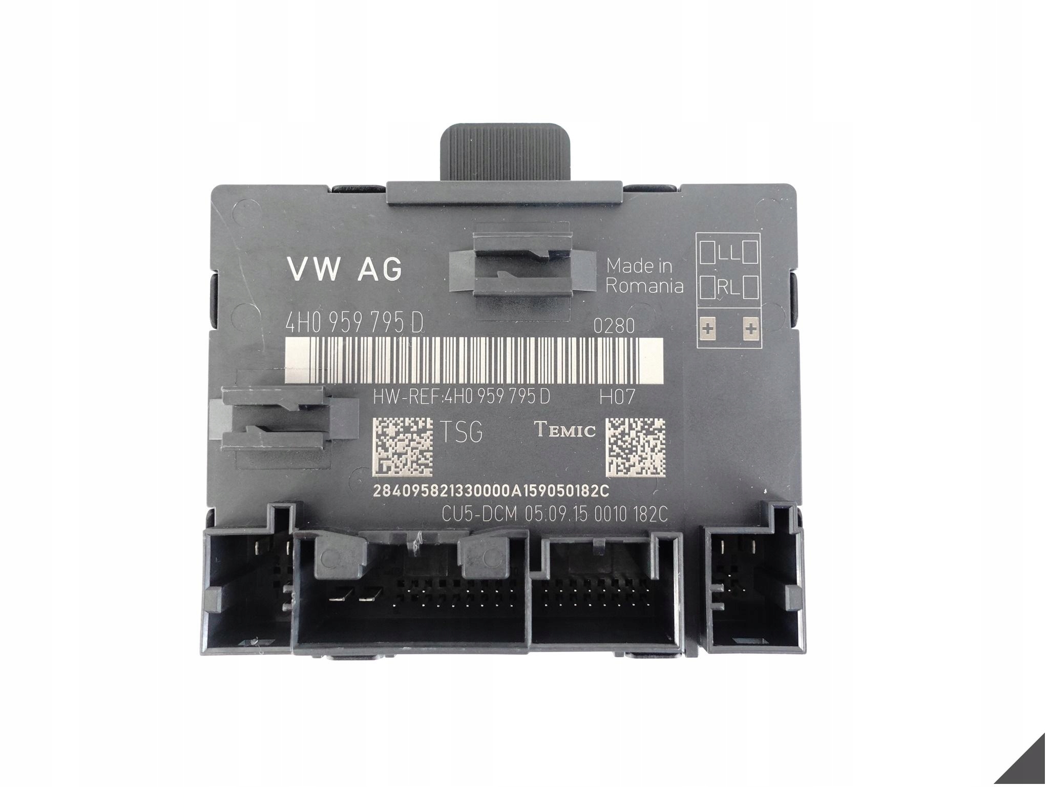 AUDI A8 S8 4H0 D4 13-17 LIFT MODUŁ DRZWI TYŁ 4H0959795D R = L AUDI A8 S8 4H0 D4 13-17 LIFT MODUŁ DRZWI TYŁ 4H0959795D R = L