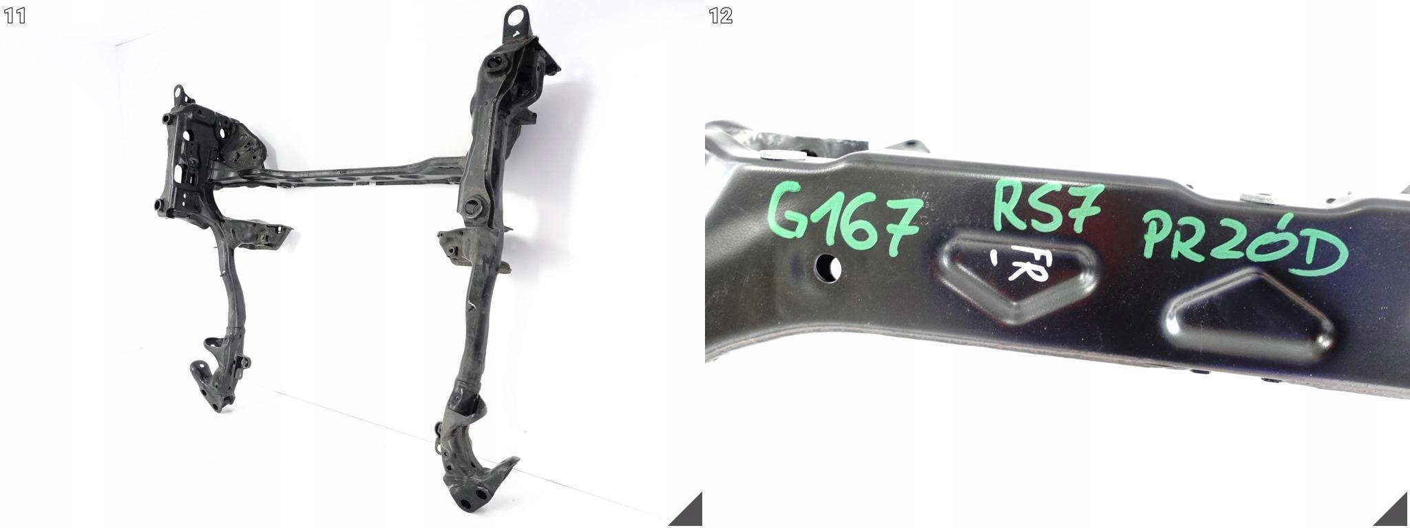 AUDI RS7 S7 A7 4G8 RS6 S6 A6 4G0 10-18 WÓZEK SANKI RAMA PRZÓD 4.0 TFSI 70KM AUDI RS7 S7 A7 4G8 RS6 S6 A6 4G0 10-18 WÓZEK SANKI RAMA PRZÓD 4.0 TFSI 70KM - obrazek 12