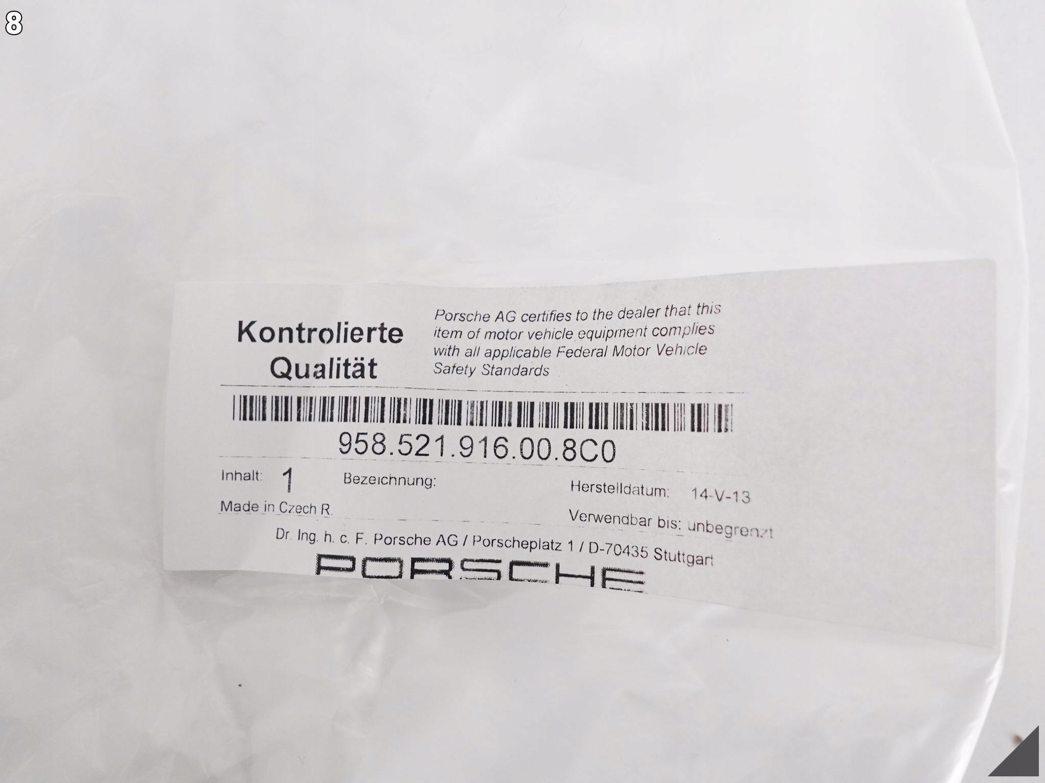 PORSCHE CAYENNE 7P5 ZAGŁÓWEK SKÓRA HERB PRZÓD PORSCHE CAYENNE 7P5 ZAGŁÓWEK SKÓRA HERB PRZÓD - obrazek 9