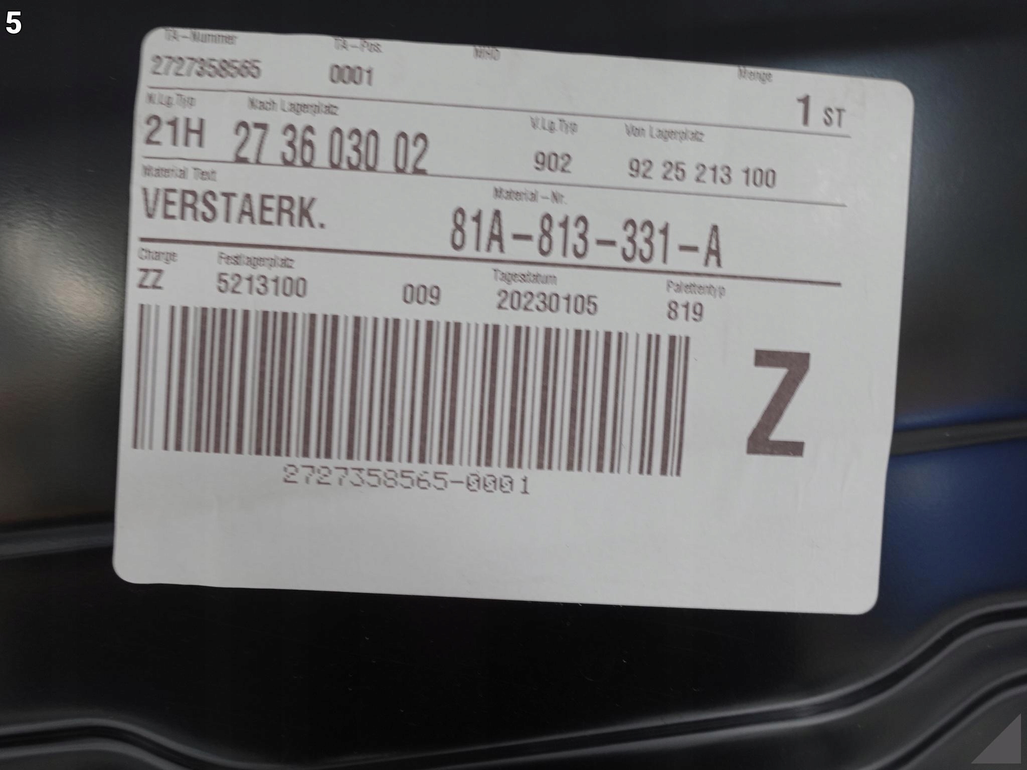 AUDI Q2 SQ2 81A 16- BAGAŻNIK PAS ŚCIANA TYŁ NOWA AUDI Q2 SQ2 81A 16- BAGAŻNIK PAS ŚCIANA TYŁ NOWA - obrazek 6