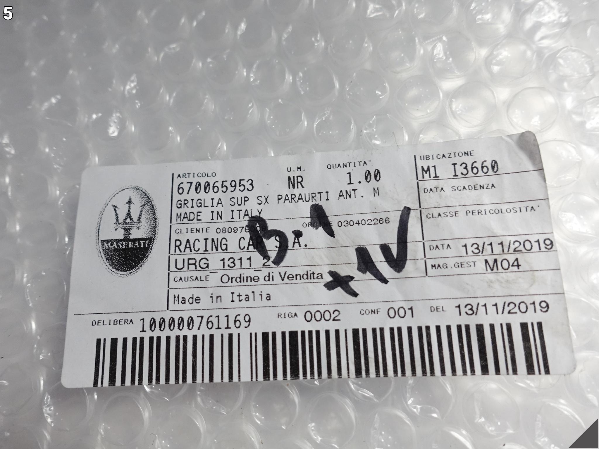 MASERATI LEVANTE M161 16- KRATKA ZAŚLEPKA W ZDERZAK PRAWA PRZÓD MASERATI LEVANTE M161 16- KRATKA ZAŚLEPKA W ZDERZAK PRAWA PRZÓD - obrazek 6