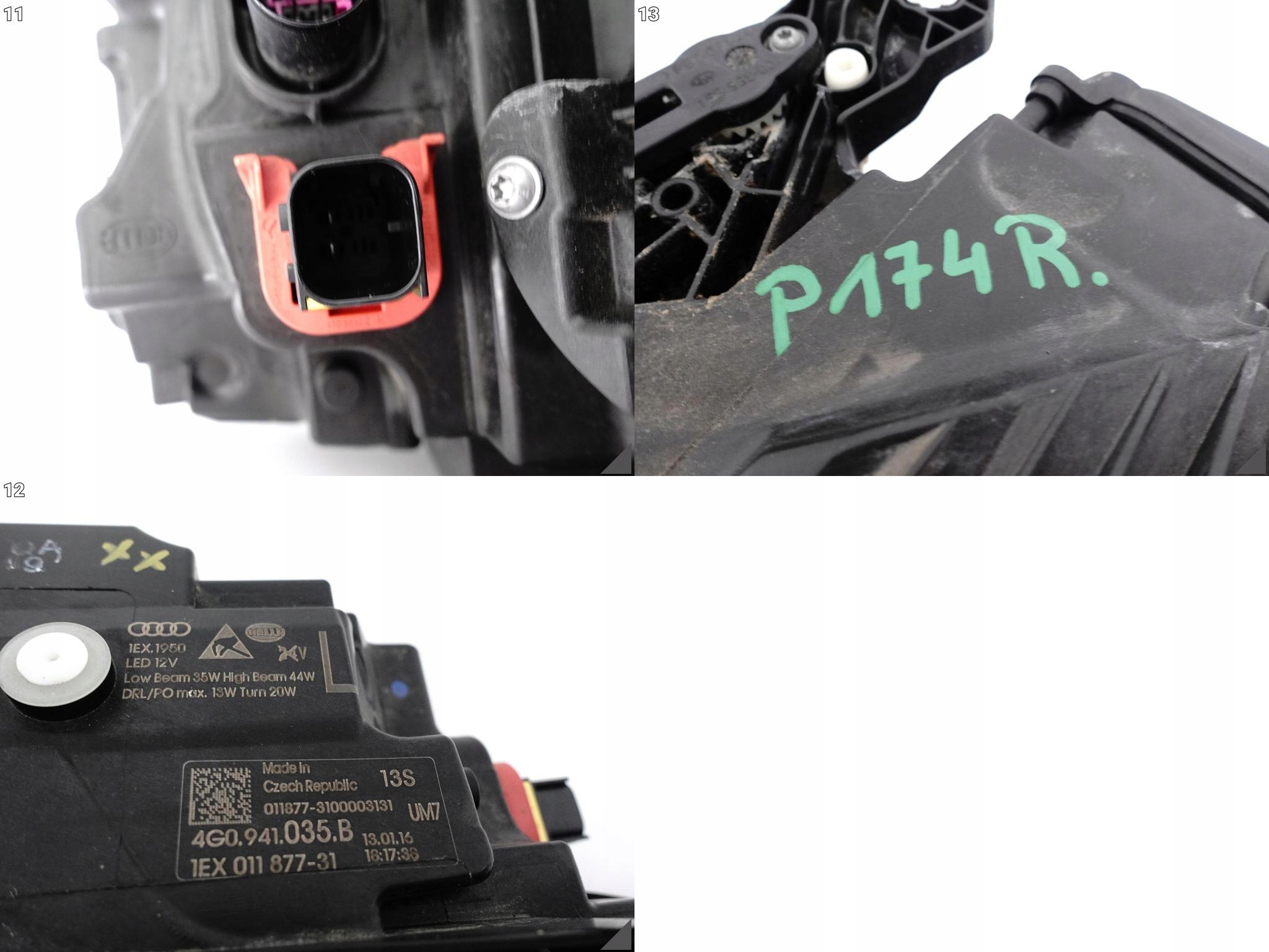 AUDI RS6 4G0 LIFT C7 14-18 MATRIX FULL LED LAMPA LEWA PRZÓD EUROPA *035B* AUDI RS6 4G0 LIFT C7 14-18 MATRIX FULL LED LAMPA LEWA PRZÓD EUROPA *035B* - obrazek 12