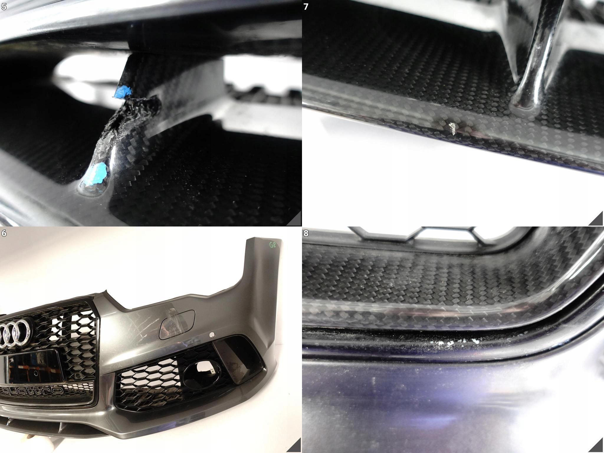 AUDI RS7 4G8 C7 LIFT PERFORMANCE 15-18 ZDERZAK ATRAPA SPOILER CARBON 6Y6Y AUDI RS7 4G8 C7 LIFT PERFORMANCE 15-18 ZDERZAK ATRAPA SPOILER CARBON 6Y6Y - obrazek 6
