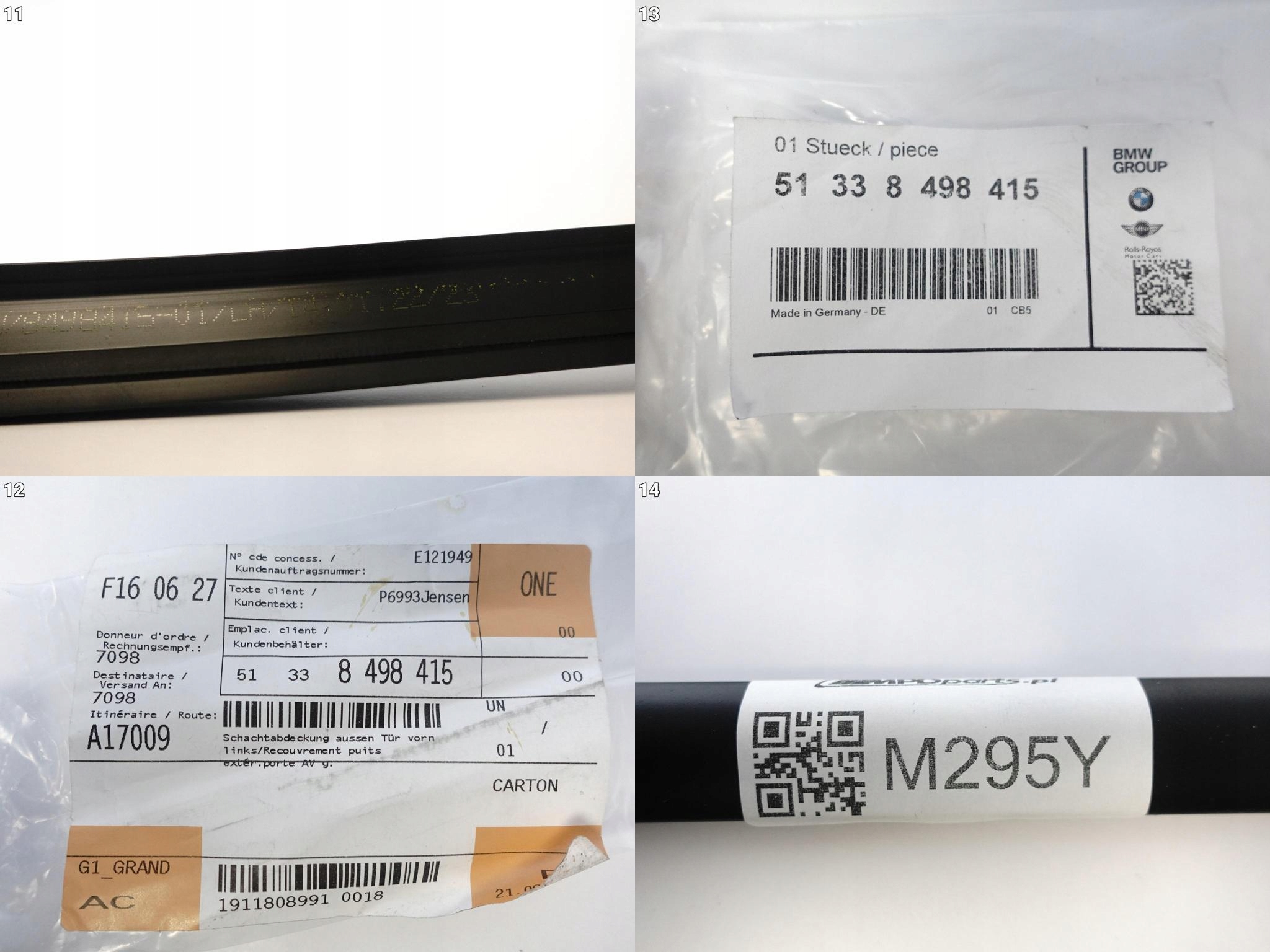 BMW 2 F45 F46 14-22 LCI LIFT LISTWA ZGARNIAJĄCA DRZWI LEWA PRZÓD BMW 2 F45 F46 14-22 LCI LIFT LISTWA ZGARNIAJĄCA DRZWI LEWA PRZÓD - obrazek 12