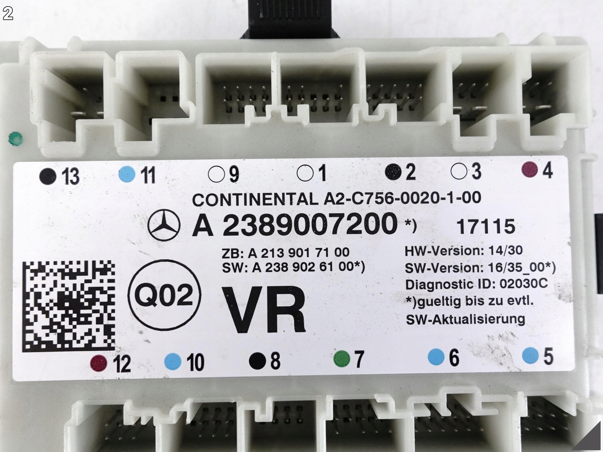 MERCEDES E C238 A238 17- MODUŁ STEROWNIK DRZWI PRAWY PRZÓD A2389007200 VR MERCEDES E C238 A238 17- MODUŁ STEROWNIK DRZWI PRAWY PRZÓD A2389007200 VR - obrazek 3