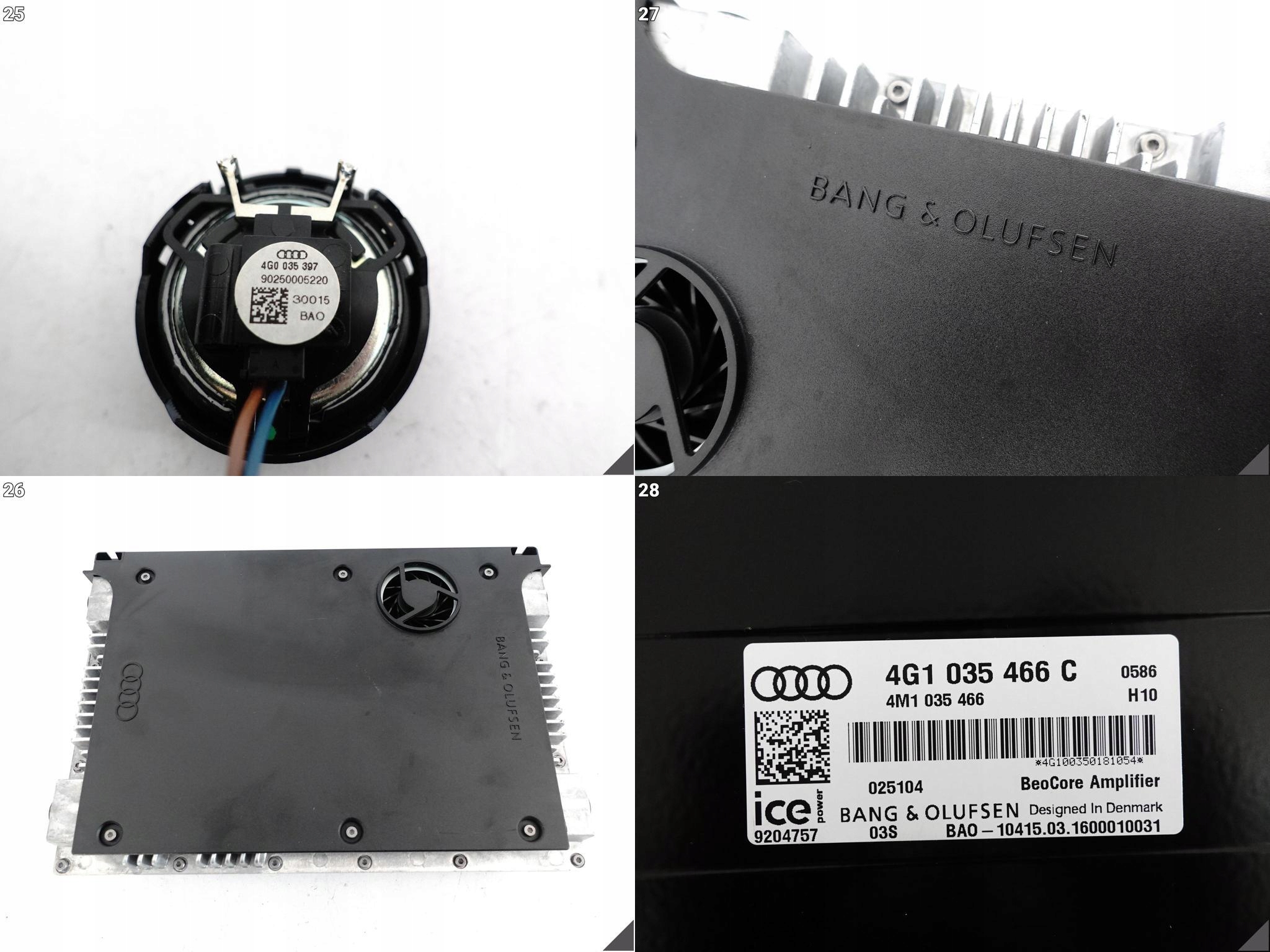 AUDI RS7 S7 A7 4G8 C7 10-18 LIFT ZESTAW GŁOŚNIKÓW WZMACNIACZ BANG & OLUFSEN AUDI RS7 S7 A7 4G8 C7 10-18 LIFT ZESTAW GŁOŚNIKÓW WZMACNIACZ BANG & OLUFSEN - obrazek 11