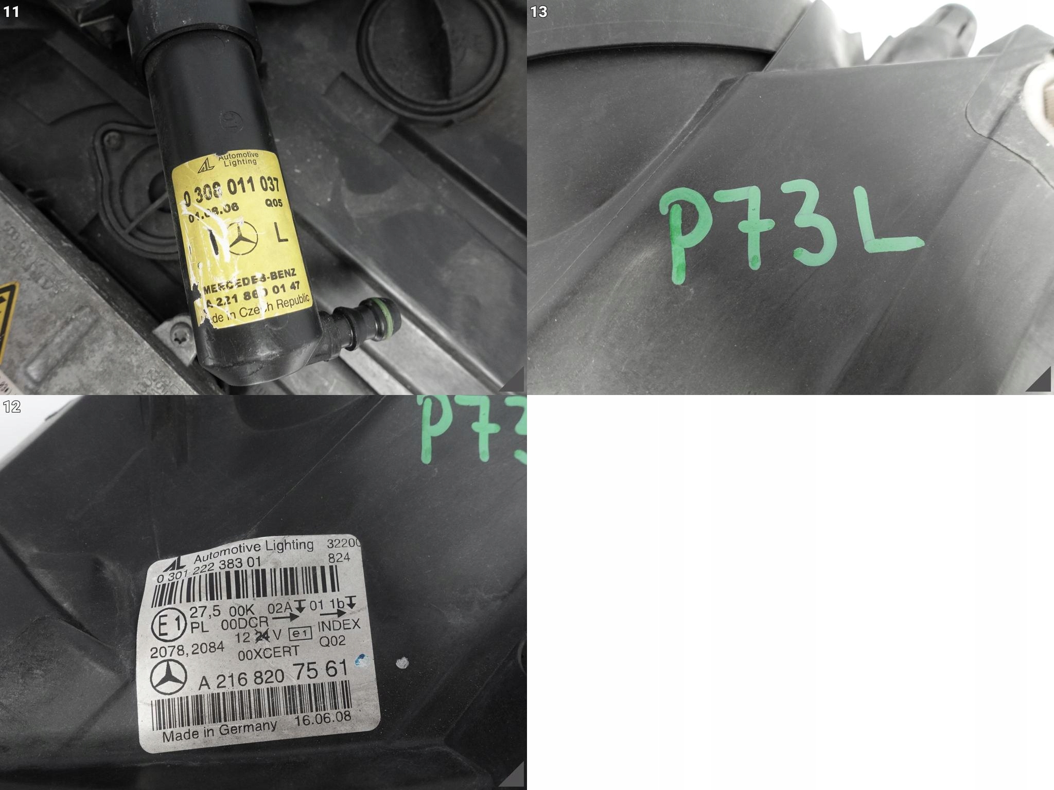 MERCEDES CL C216 AMG 63 06-10 XENON LAMPA CZARNA MERCEDES CL C216 AMG 63 06-10 XENON LAMPA CZARNA - obrazek 12