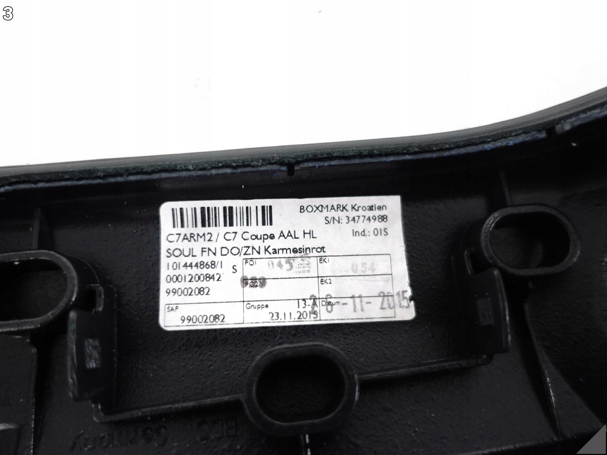 AUDI RS7 S7 A7 4G8 C7 10-18 LIFT PODŁOKIETNIK DRZWI LEWYCH TYŁ CZERWONA NIĆ AUDI RS7 S7 A7 4G8 C7 10-18 LIFT PODŁOKIETNIK DRZWI LEWYCH TYŁ CZERWONA NIĆ - obrazek 4