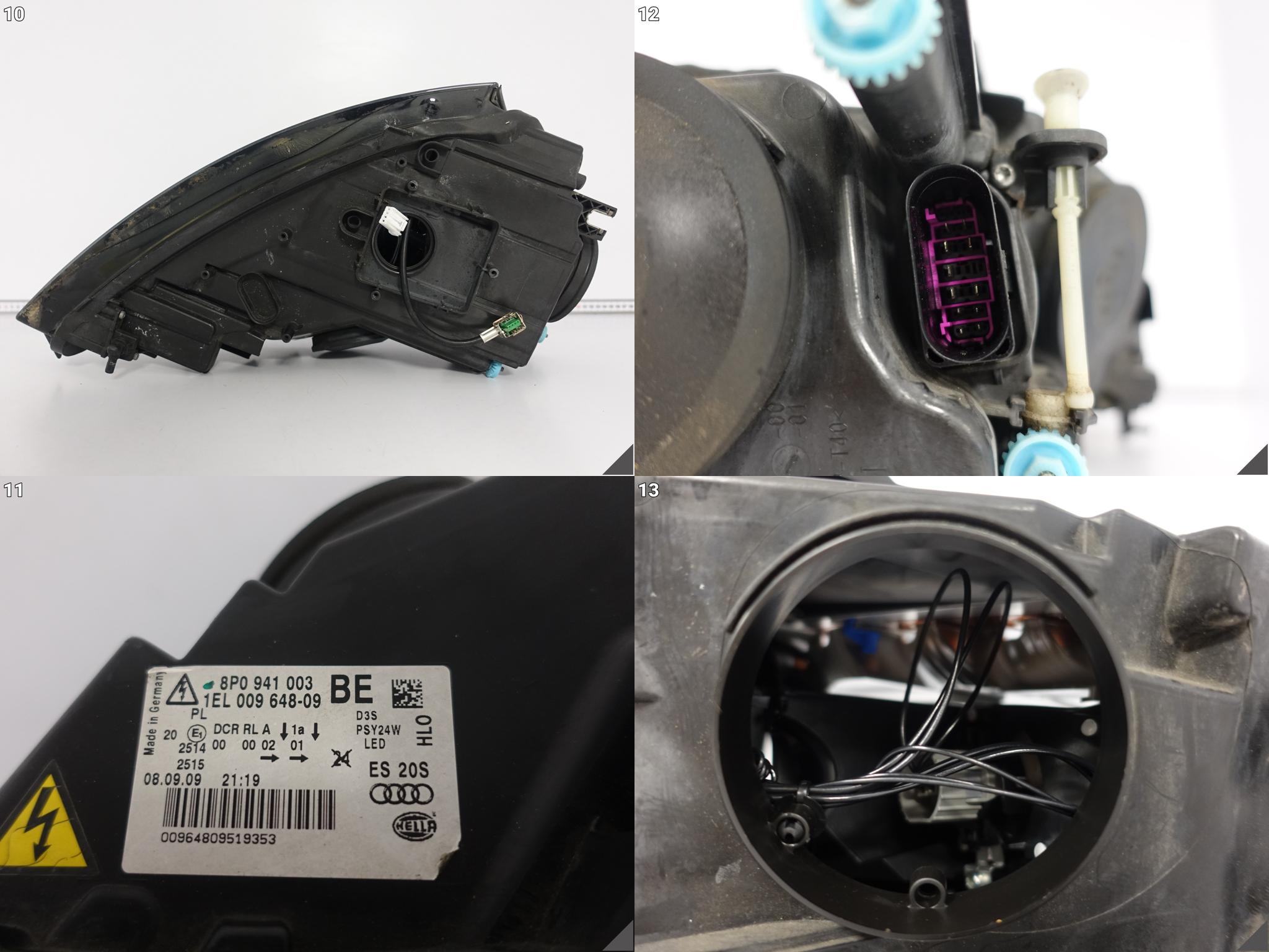 AUDI A3 S3 RS3 8P0 LIFT 08-12 LAMPA XENON + LED NIESKRĘTNA LEWA PRZÓD EU AUDI A3 S3 RS3 8P0 LIFT 08-12 LAMPA XENON + LED NIESKRĘTNA LEWA PRZÓD EU - obrazek 11