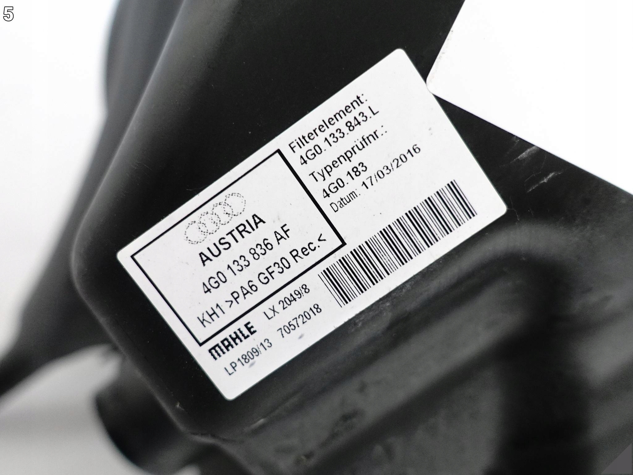 AUDI RS7 4G8 RS6 4G0 C7 LIFT 14-18 OBUDOWA FILTRA POWIETRZA + FILTR 4.0TFSI AUDI RS7 4G8 RS6 4G0 C7 LIFT 14-18 OBUDOWA FILTRA POWIETRZA + FILTR 4.0TFSI - obrazek 6