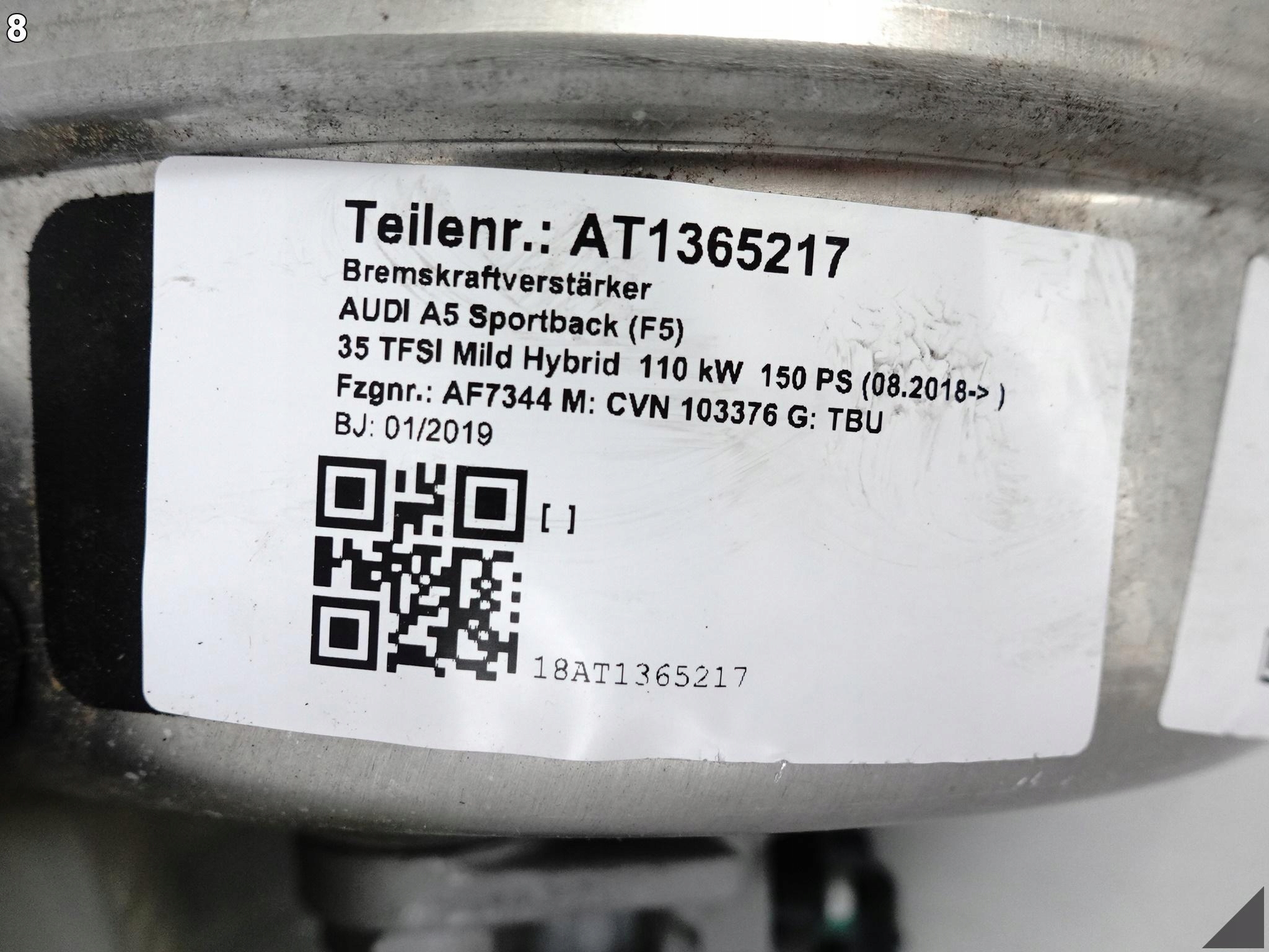 AUDI A5 F5 8W6 A4 8W0 B9 15- SERVO SERWO POMPA HAMULCOWA 8W0612103K AUDI A5 F5 8W6 A4 8W0 B9 15- SERVO SERWO POMPA HAMULCOWA 8W0612103K - obrazek 9