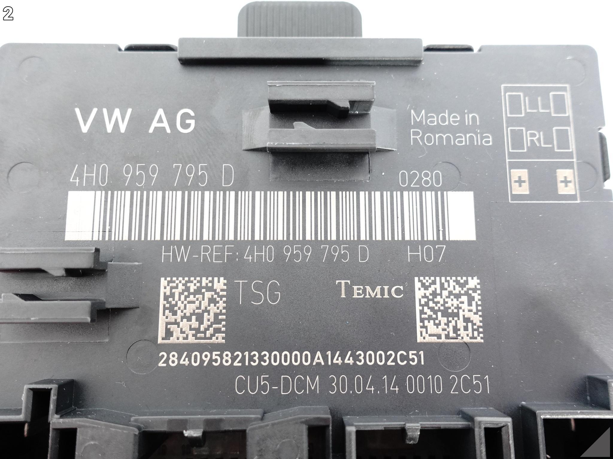 AUDI A8 S8 4H0 D4 13-17 LIFT MODUŁ DRZWI TYŁ 4H0959795D R=L AUDI A8 S8 4H0 D4 13-17 LIFT MODUŁ DRZWI TYŁ 4H0959795D R=L - obrazek 3