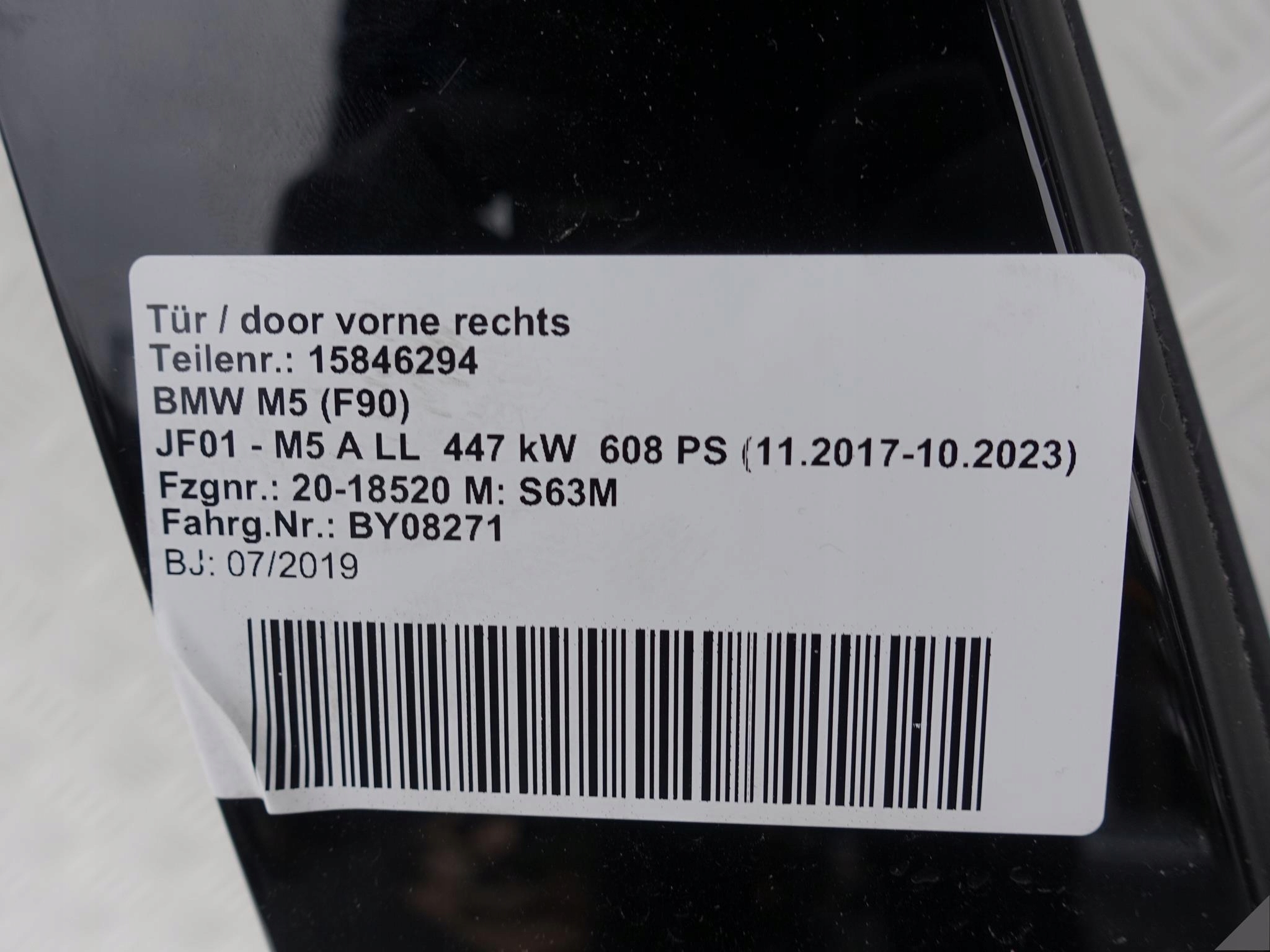 BMW M5 F90 M-POWER G30 G31 PRAWE PRZÓD KOLOR C17 BMW M5 F90 M-POWER G30 G31 PRAWE PRZÓD KOLOR C17 - obrazek 4