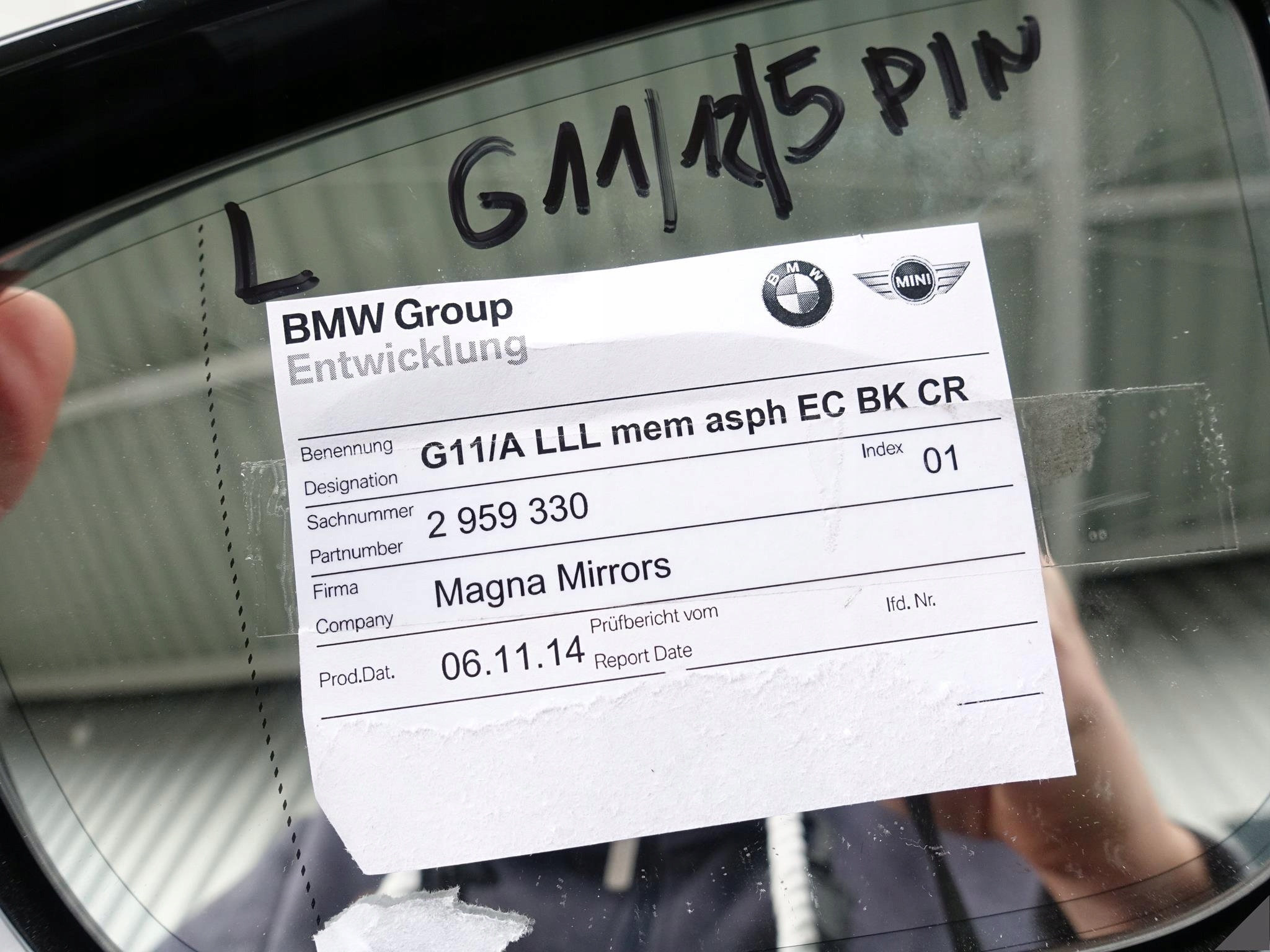 BMW 7 G11 G12 5PIN FOTOCHROM LUSTERKO LEWE EUROPA BMW 7 G11 G12 5PIN FOTOCHROM LUSTERKO LEWE EUROPA - obrazek 6