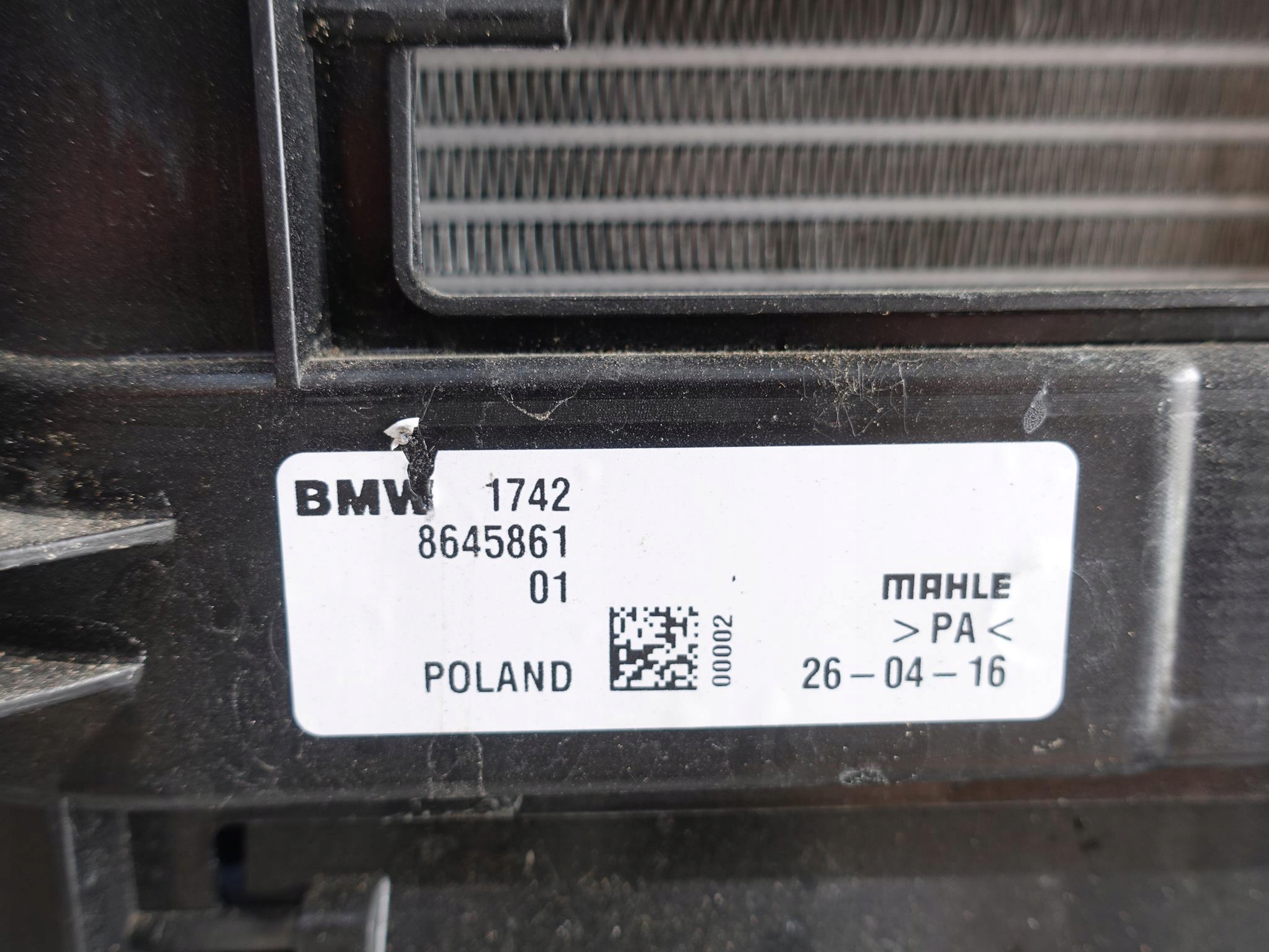 BMW F46 F45 1.6d 116PS ZESTAW CHŁODNIC WENTYLATOR BMW F46 F45 1.6d 116PS ZESTAW CHŁODNIC WENTYLATOR - obrazek 10