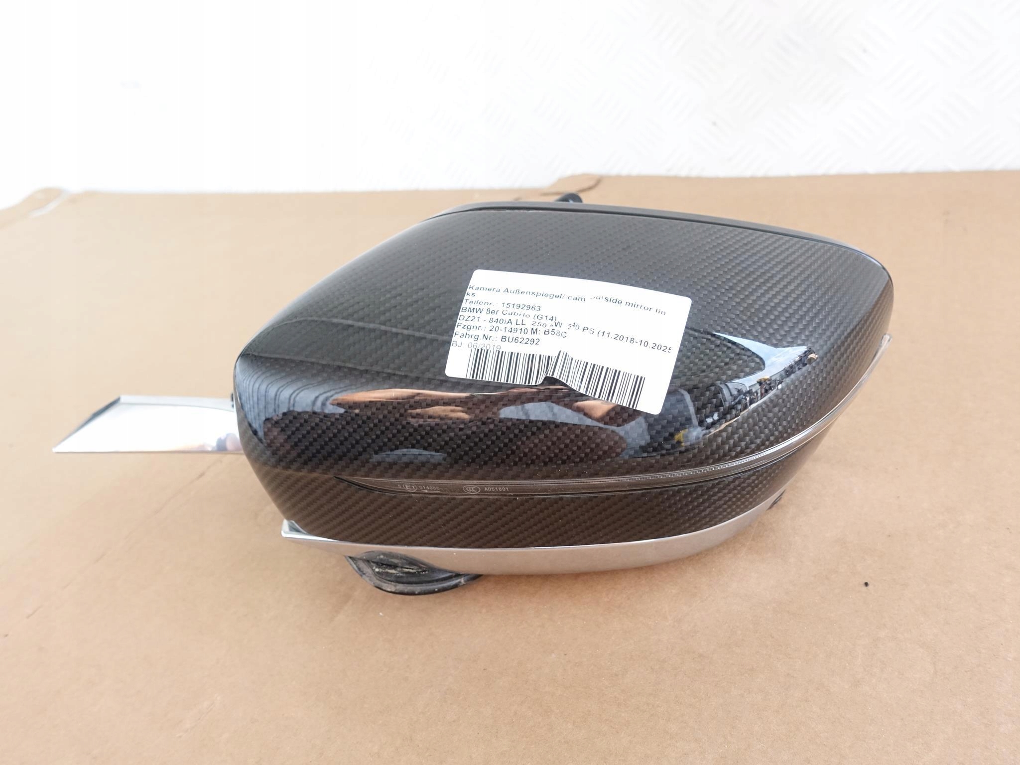BMW 8 G14 G15 G16 LUSTERKO LEWE CARBON 9PIN BMW 8 G14 G15 G16 LUSTERKO LEWE CARBON 9PIN - obrazek 6