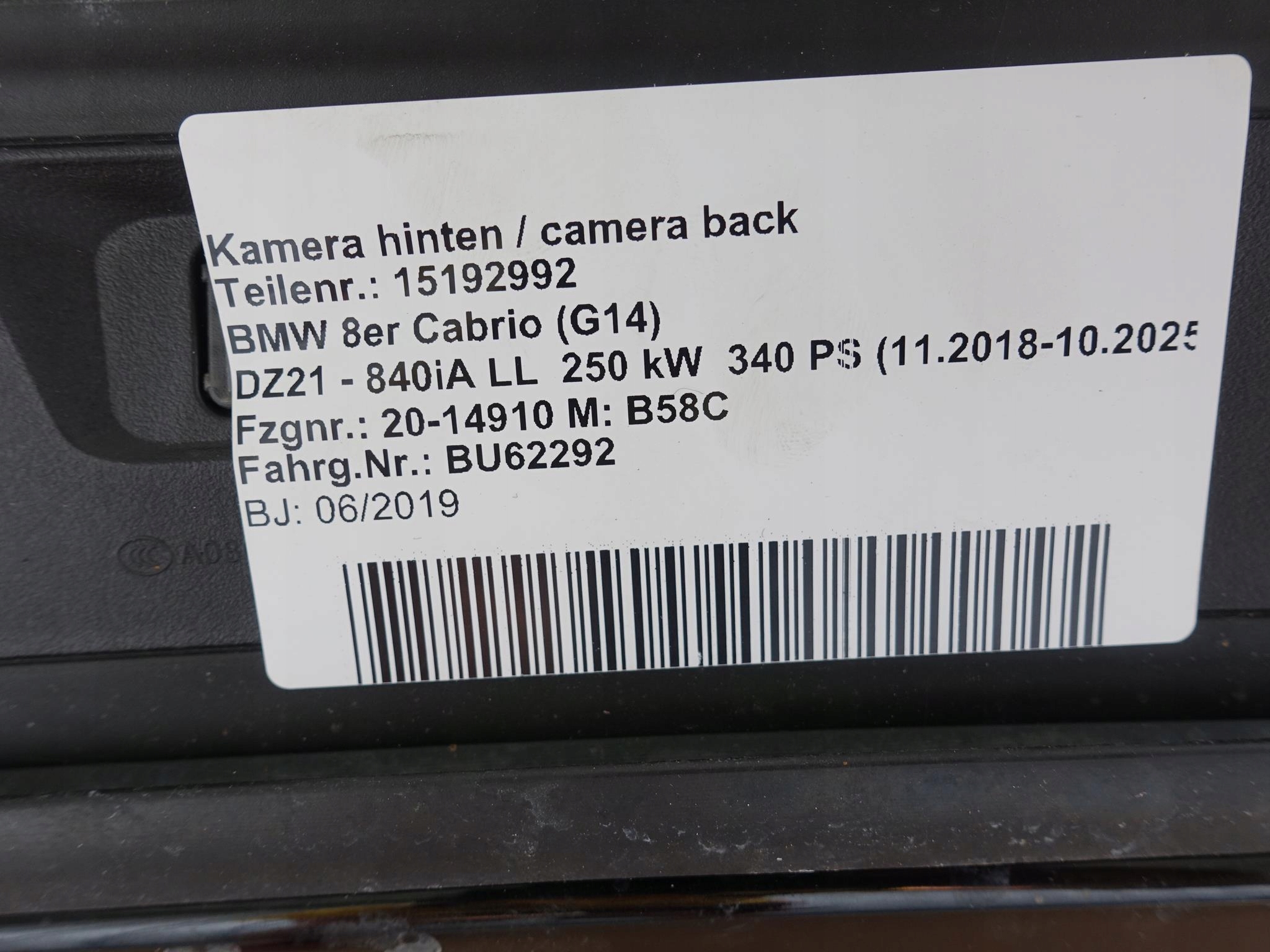 BMW 8 G14 M8 F91 KOLOR 475 KLAPA POKRYWA KAMERA BMW 8 G14 M8 F91 KOLOR 475 KLAPA POKRYWA KAMERA - obrazek 8