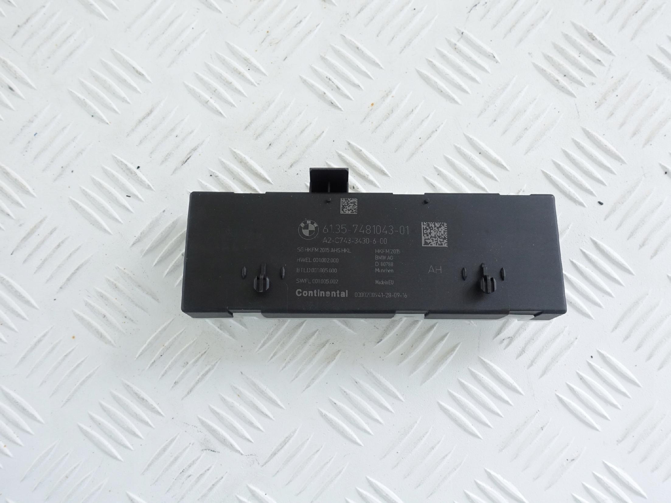 BMW 6 G32 MODUŁ ELEKTRYCZNEJ KLAPY TYŁ 7481043 BMW 6 G32 MODUŁ ELEKTRYCZNEJ KLAPY TYŁ 7481043