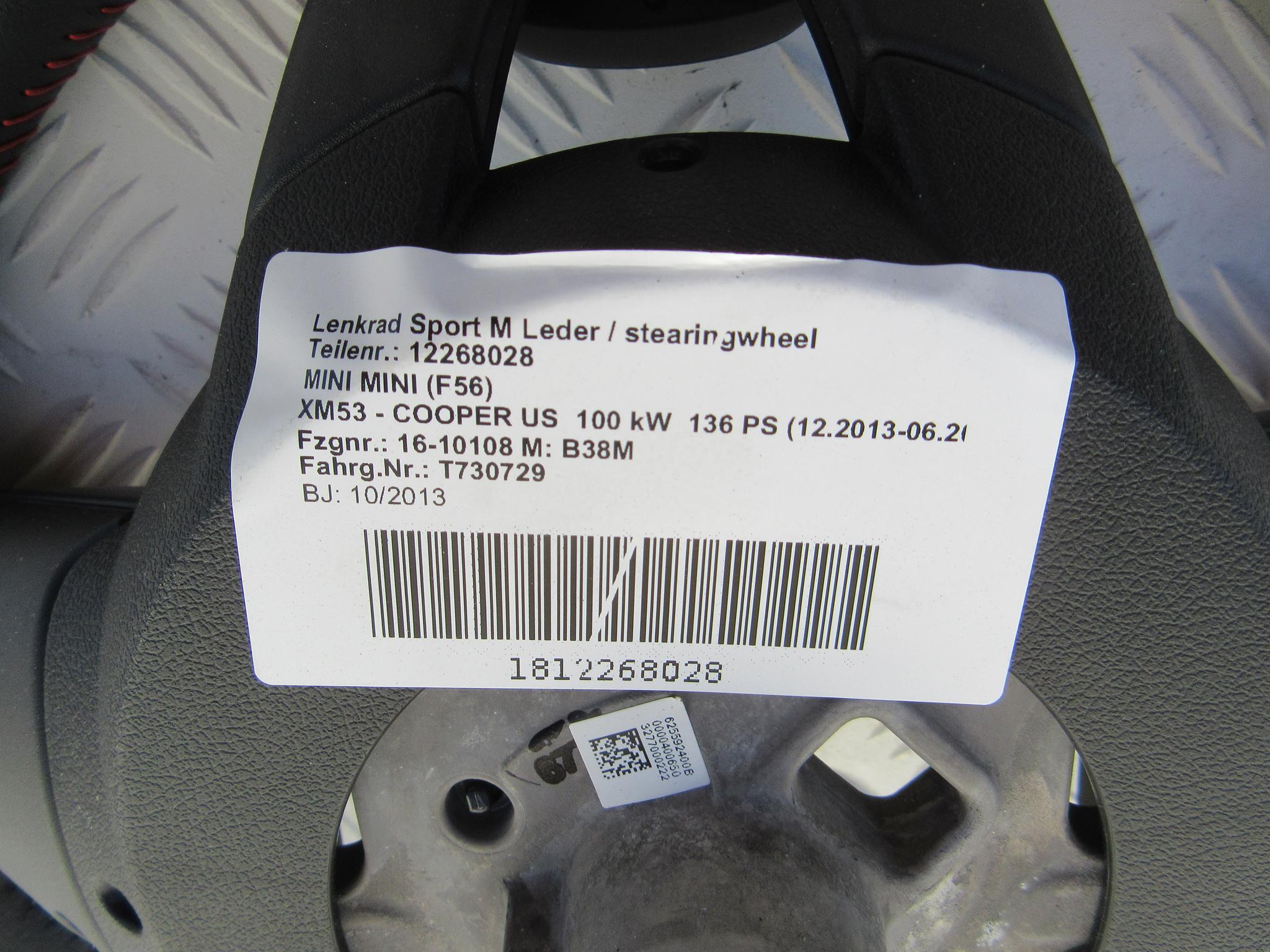 MINI JOHN COOPER WORKS F55 F56 F57 KIEROWNICA JCW MINI JOHN COOPER WORKS F55 F56 F57 KIEROWNICA JCW - obrazek 6