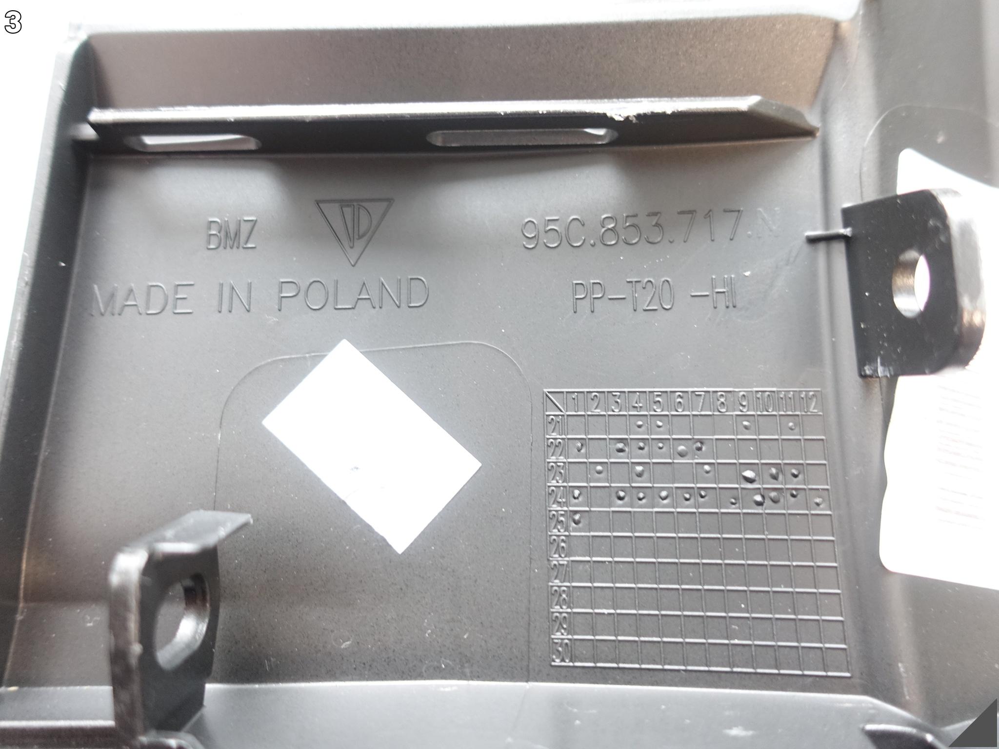 PORSCHE MACAN II TURBO 95C 24- LISTWA NAKŁADKA NA BŁOTNIK LEWA PRZÓD PORSCHE MACAN II TURBO 95C 24- LISTWA NAKŁADKA NA BŁOTNIK LEWA PRZÓD - obrazek 4