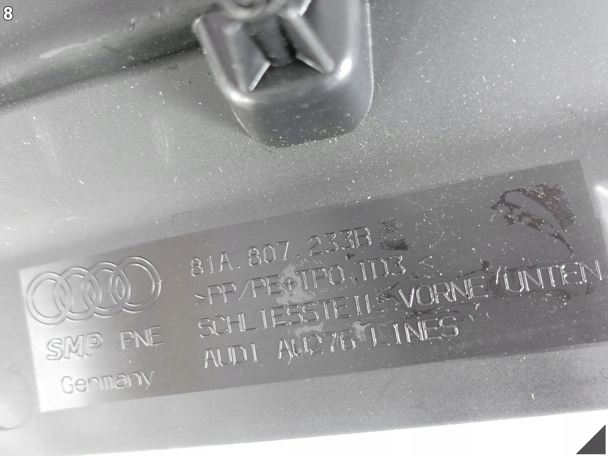 AUDI Q2 81A 16- SPOILER OSŁONA DOKŁADKA POD ZDERZAK PRZÓD 81A807233B ORG AUDI Q2 81A 16- SPOILER OSŁONA DOKŁADKA POD ZDERZAK PRZÓD 81A807233B ORG - obrazek 9