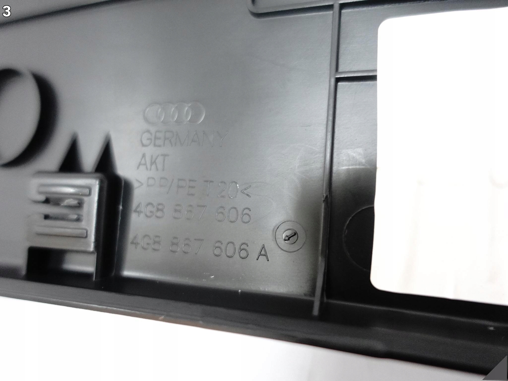 AUDI RS7 S7 A7 4G8 C7 10-18 LIFT OSŁONA TAPICERKA LISTWA KLAPY TYŁ 4PK AUDI RS7 S7 A7 4G8 C7 10-18 LIFT OSŁONA TAPICERKA LISTWA KLAPY TYŁ 4PK - obrazek 4