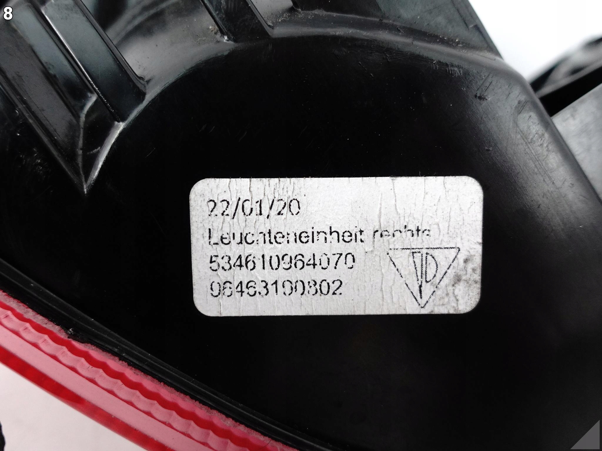 PORSCHE 911 964 89-94 LAMPA PRAWA TYŁ ORYGINALNA PORSCHE 911 964 89-94 LAMPA PRAWA TYŁ ORYGINALNA - obrazek 9