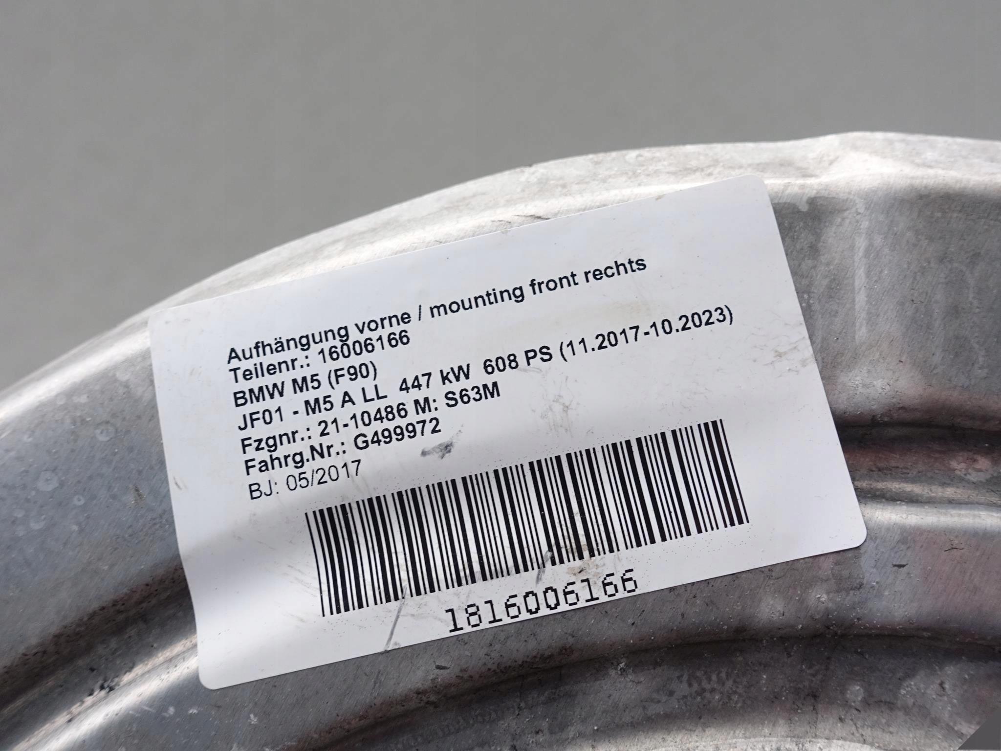 BMW M5 F90 CARBON KERAMIK OSŁONA TARCZY LEWA PRZÓD BMW M5 F90 CARBON KERAMIK OSŁONA TARCZY LEWA PRZÓD - obrazek 3