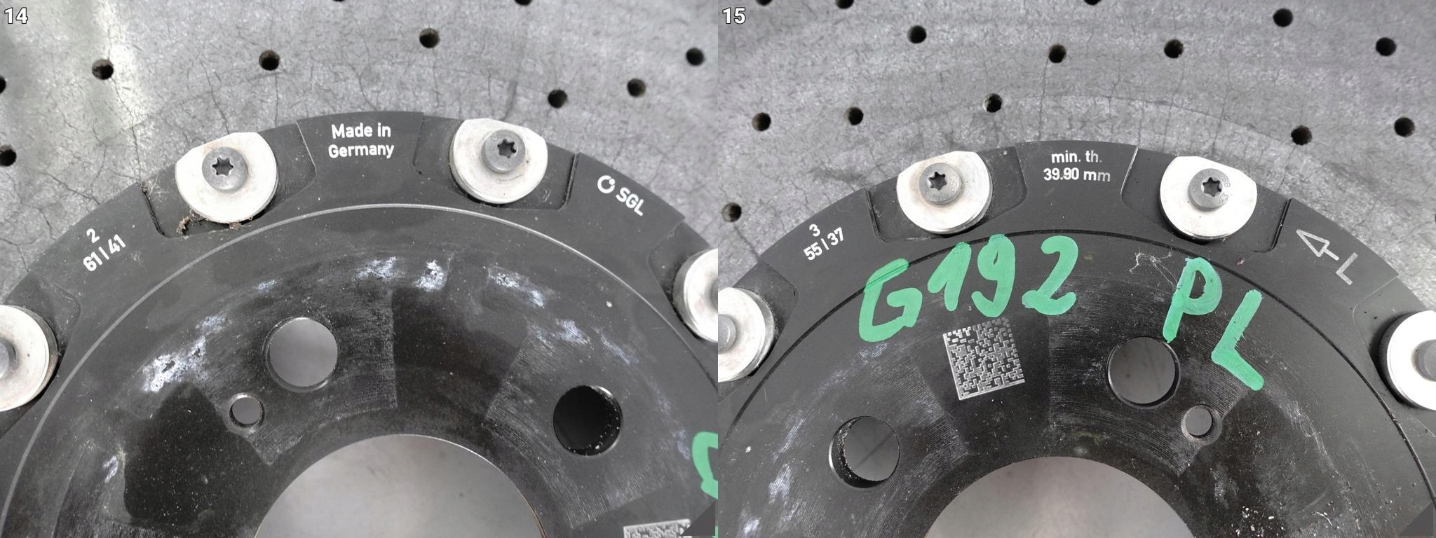 AUDI RS7 4G8 RS6 4G0 C7 TARCZA CERAMICZNA PRZÓD LEWA 420×40 (TYLKO 70 KM) AUDI RS7 4G8 RS6 4G0 C7 TARCZA CERAMICZNA PRZÓD LEWA 420x40 (TYLKO 70 KM) - obrazek 12