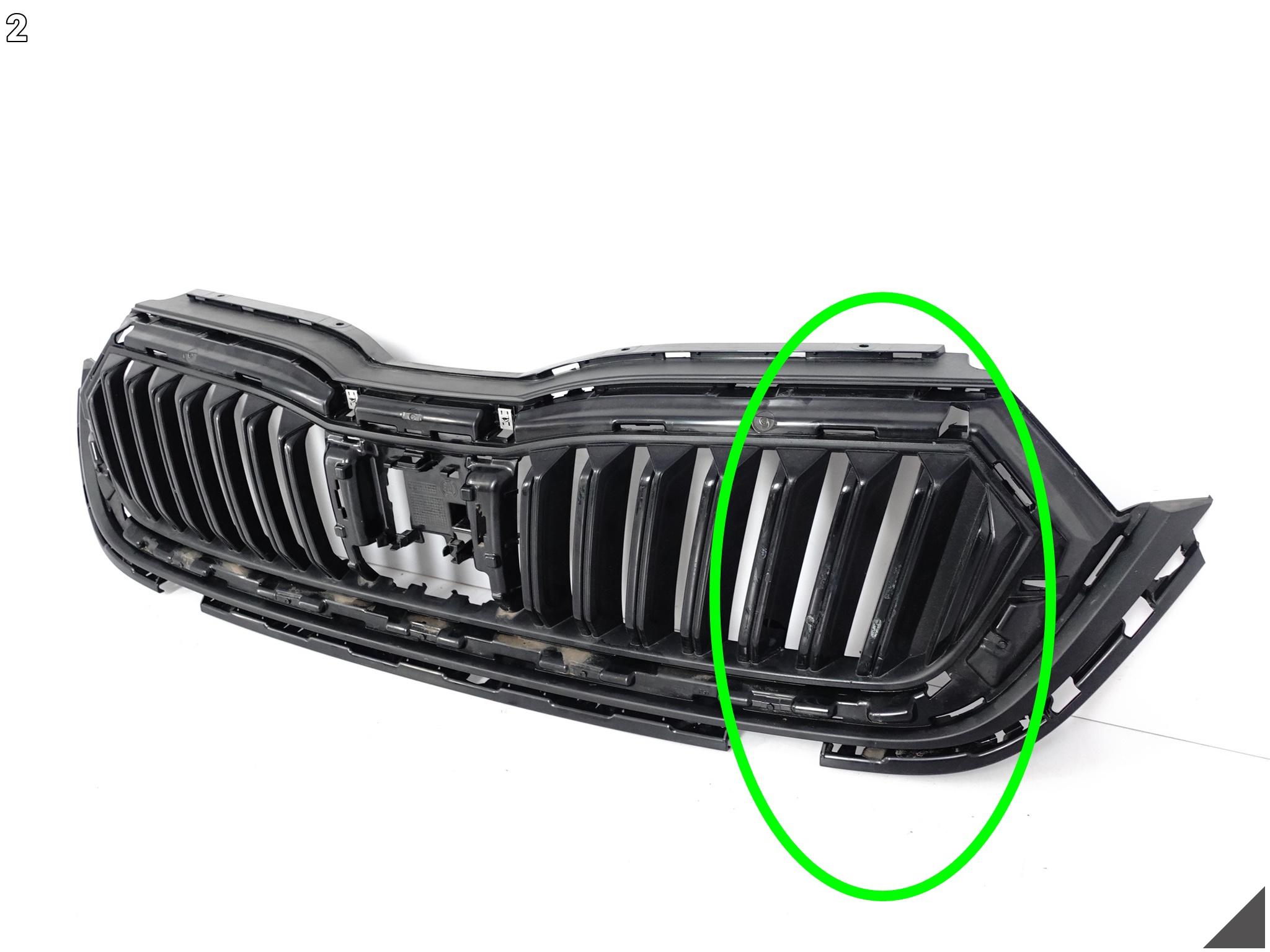 SKODA OCTAVIA IV 4 5E3 19- GRILL ATRAPA KRATKA W ZDERZAK PRZÓD SKODA OCTAVIA IV 4 5E3 19- GRILL ATRAPA KRATKA W ZDERZAK PRZÓD - obrazek 3