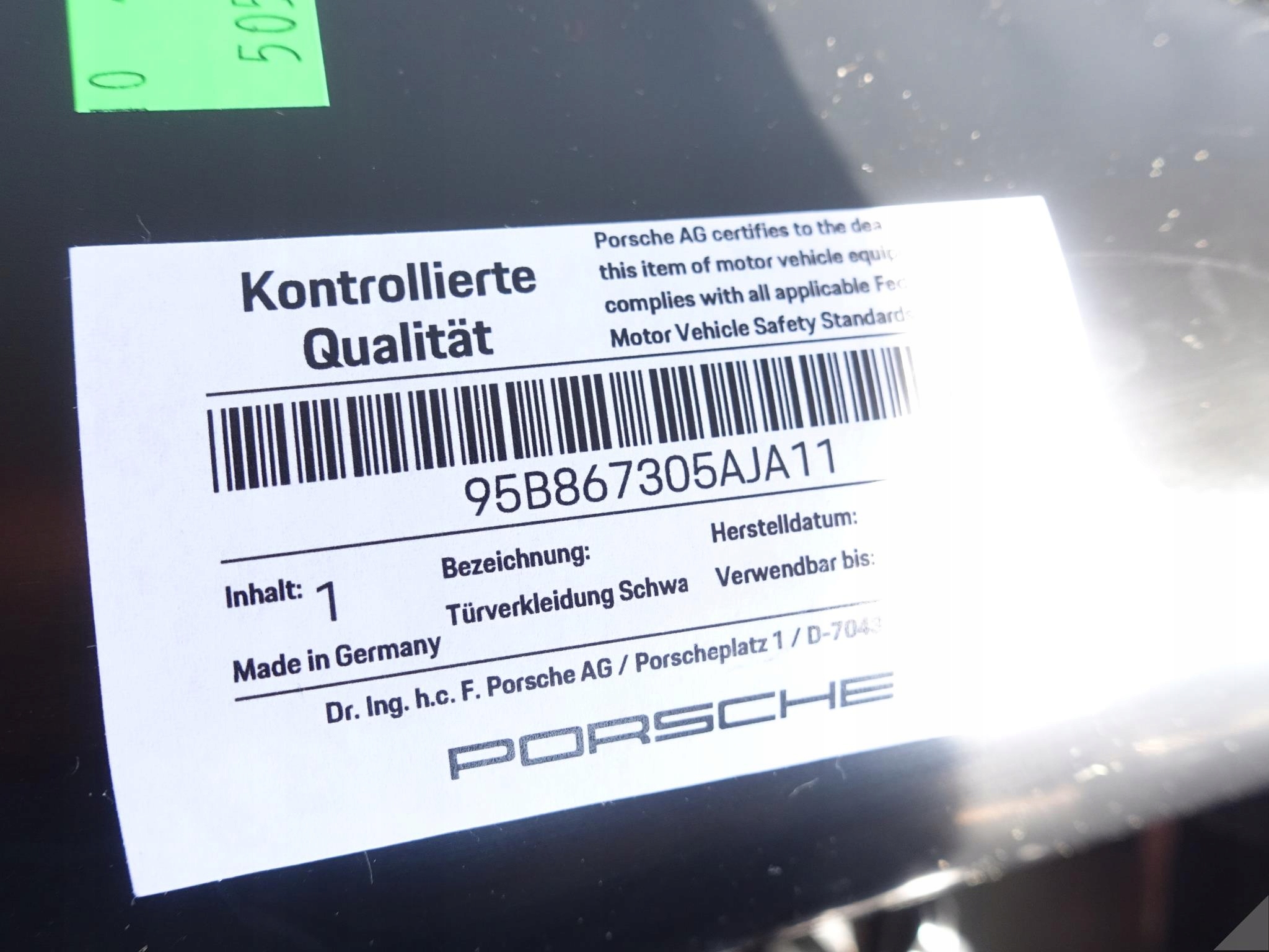 PORSCHE MACAN 95B TAPICERKA LEWA TYŁ CZARNA BOSE PORSCHE MACAN 95B TAPICERKA LEWA TYŁ CZARNA BOSE - obrazek 7