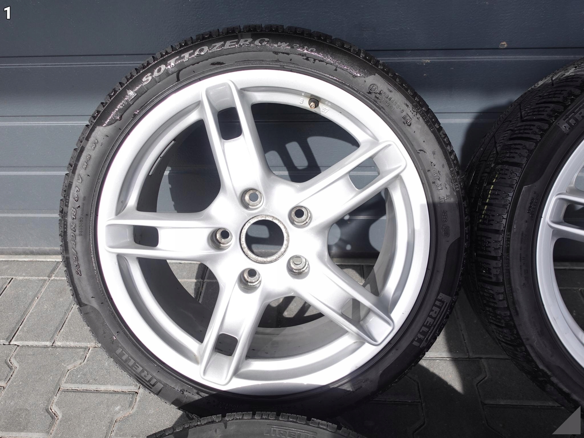 PORSCHE BOXSTER CAYMAN 987 8/9JX18 ET57/43 PIRELLI 235/255/40 FELGI+OPONY PORSCHE BOXSTER CAYMAN 987 8/9JX18 ET57/43 PIRELLI 235/255/40 FELGI+OPONY - obrazek 2