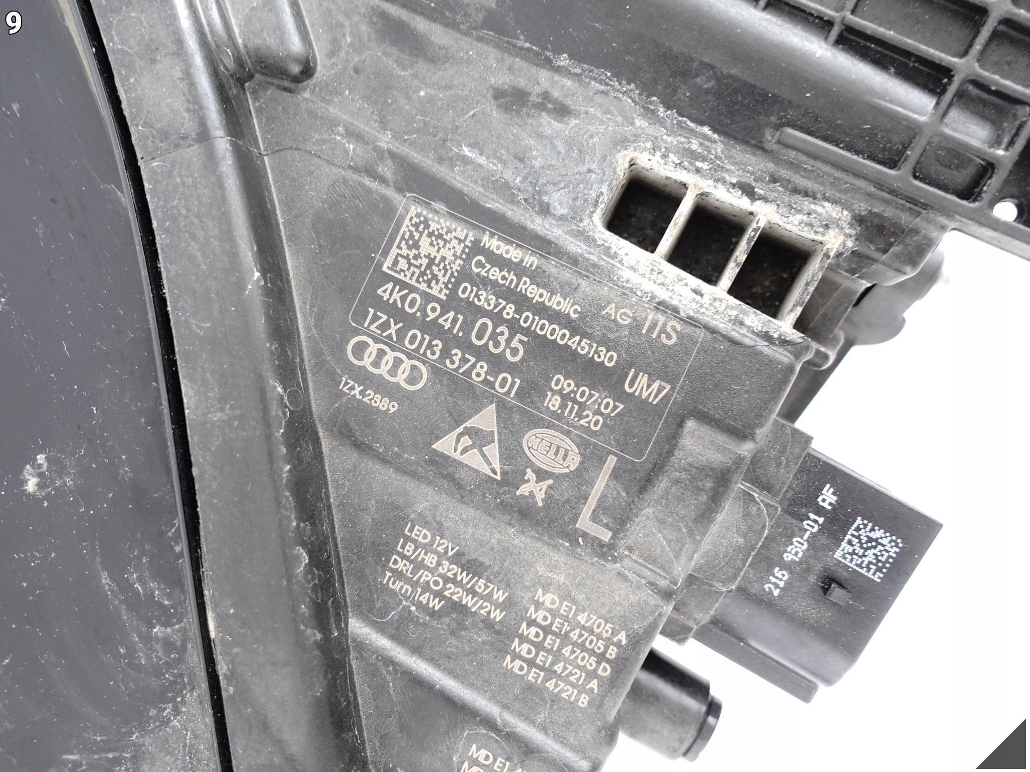 AUDI A6 S6 C8 4K0 18- LAMPA MATRIX FULL LED LEWA PRZÓD EUROPA 4K0941035 AUDI A6 S6 C8 4K0 18- LAMPA MATRIX FULL LED LEWA PRZÓD EUROPA 4K0941035 - obrazek 10