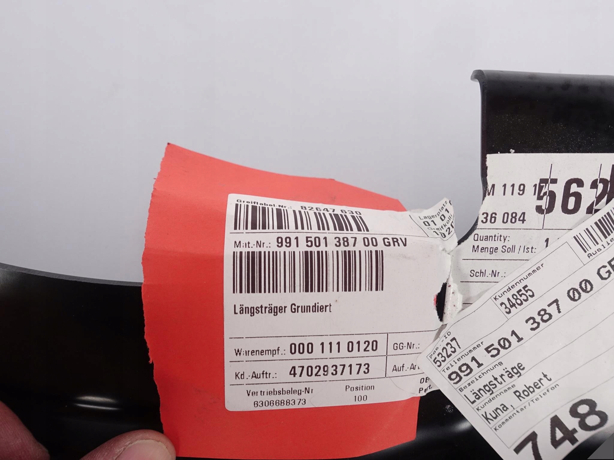 PORSCHE 991 BOX/CAY 981 982 PODŁUŻNICA GÓRNA L PORSCHE 991 BOX/CAY 981 982 PODŁUŻNICA GÓRNA L - obrazek 5