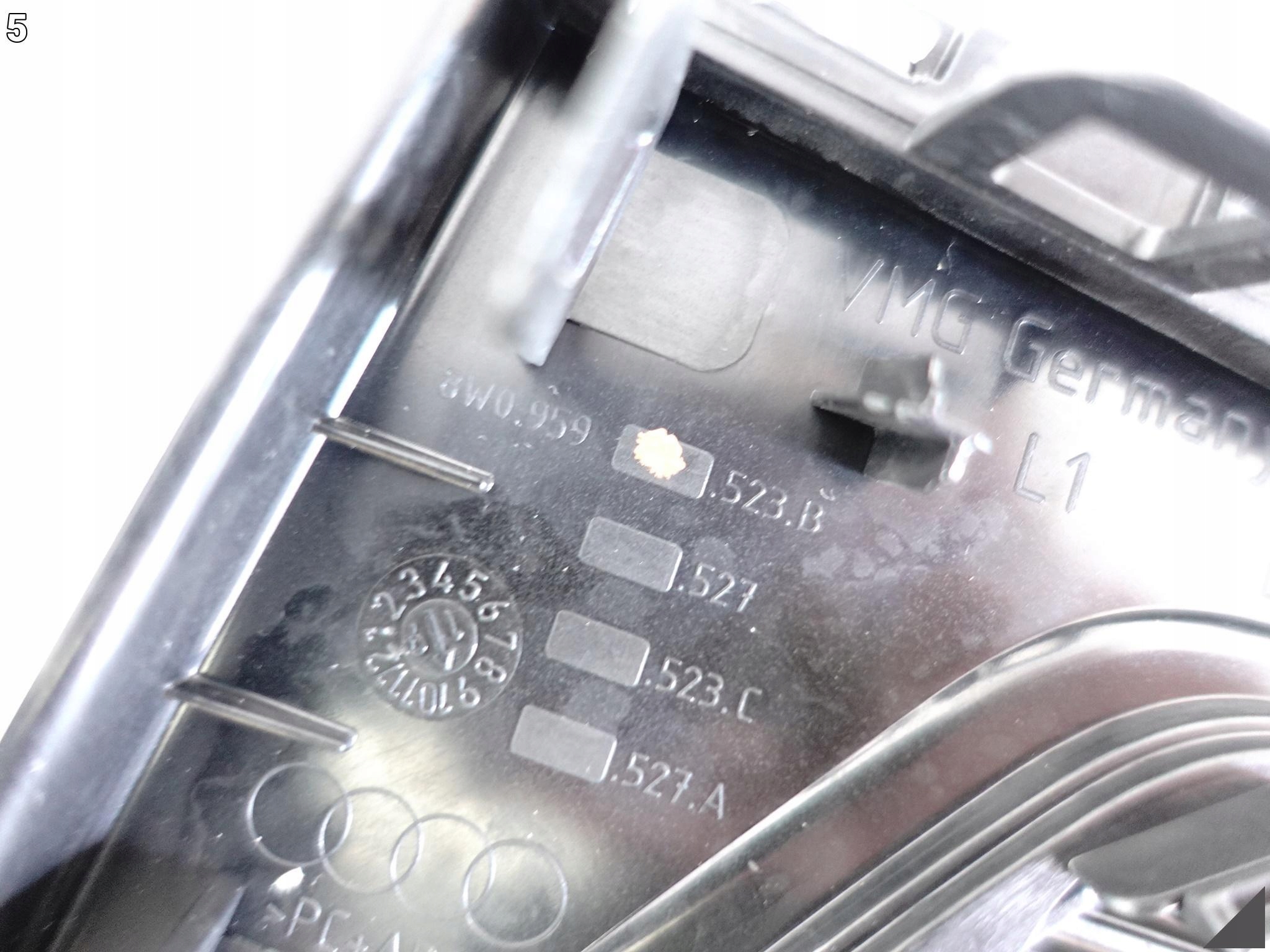 AUDI A4 S4 8W0 B9 A5 S5 8W6 F5 OSŁONA DEKOR KLAMKI DRZWI LEWA TYŁ AMBIENTE AUDI A4 S4 8W0 B9 A5 S5 8W6 F5 OSŁONA DEKOR KLAMKI DRZWI LEWA TYŁ AMBIENTE - obrazek 7