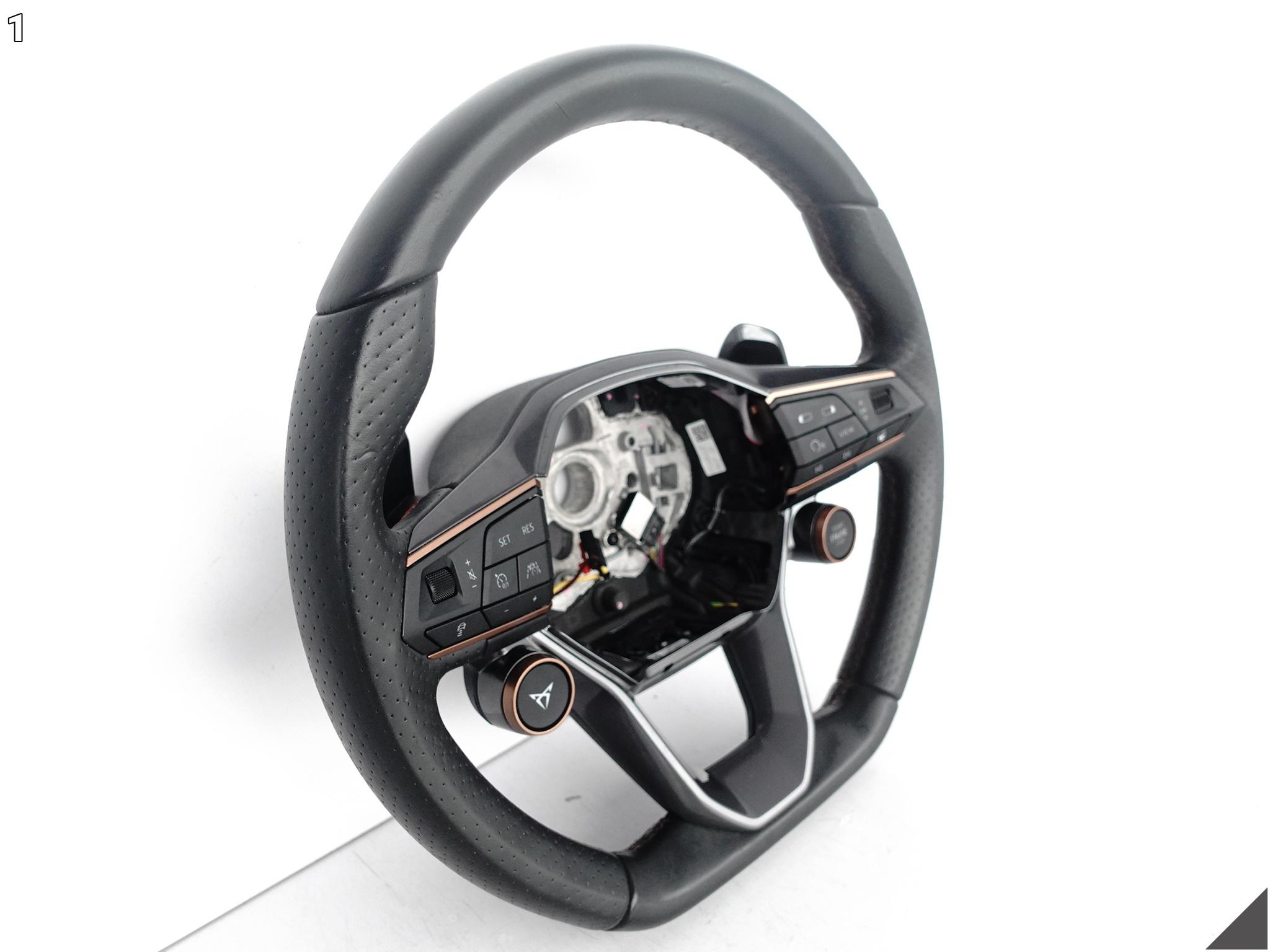 CUPRA LEON 5FA FORMENTOR 5FF KIEROWNICA WIELOFUNKCYJNA SKÓRA ŁOPATKI XEY CUPRA LEON 5FA FORMENTOR 5FF KIEROWNICA WIELOFUNKCYJNA SKÓRA ŁOPATKI XEY - obrazek 2