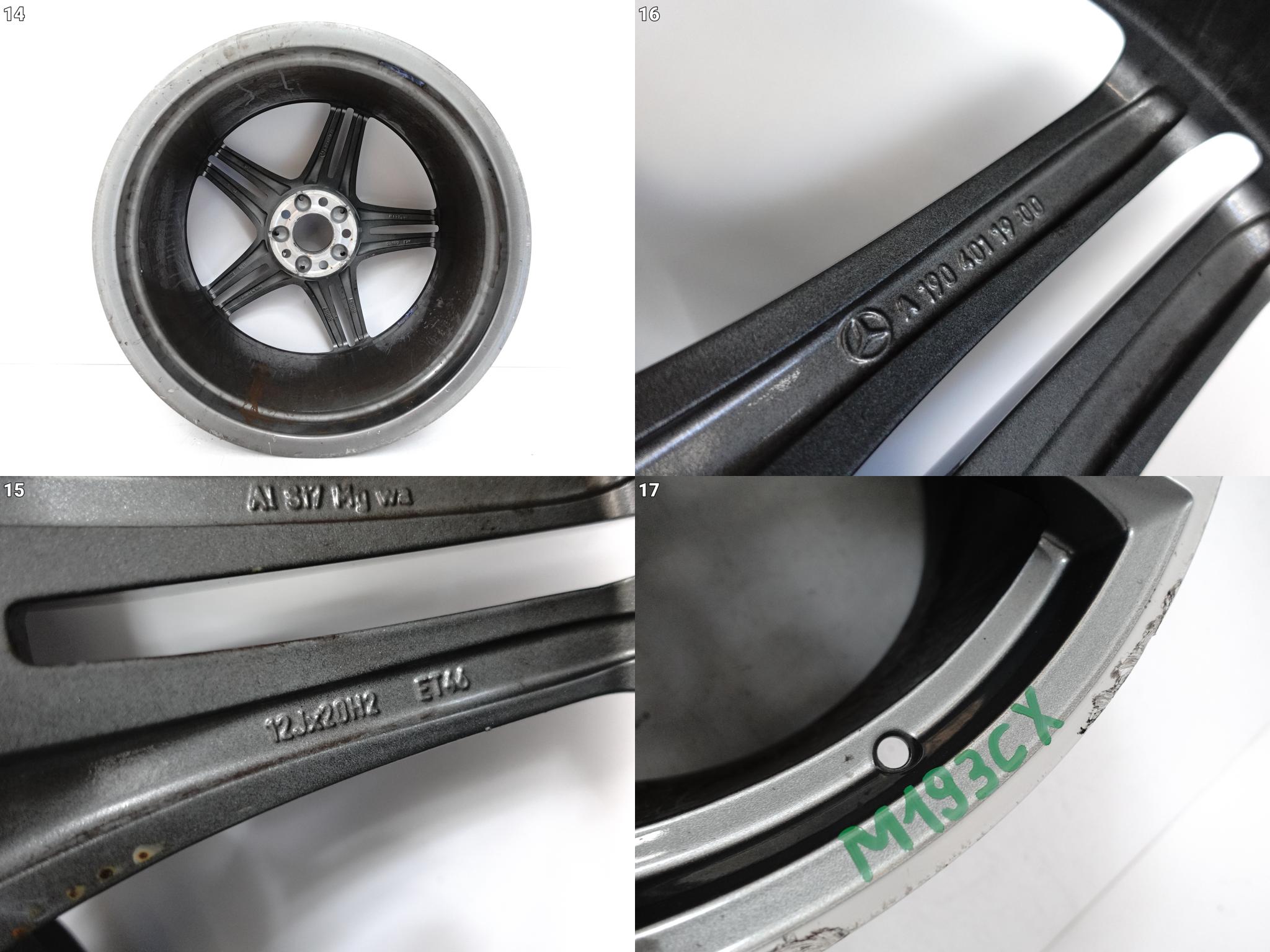 MERCEDES AMG GT C190 R190 FELGA 12Jx20 ET46 5×112 MERCEDES AMG GT C190 R190 FELGA 12Jx20 ET46 5x112 - obrazek 15