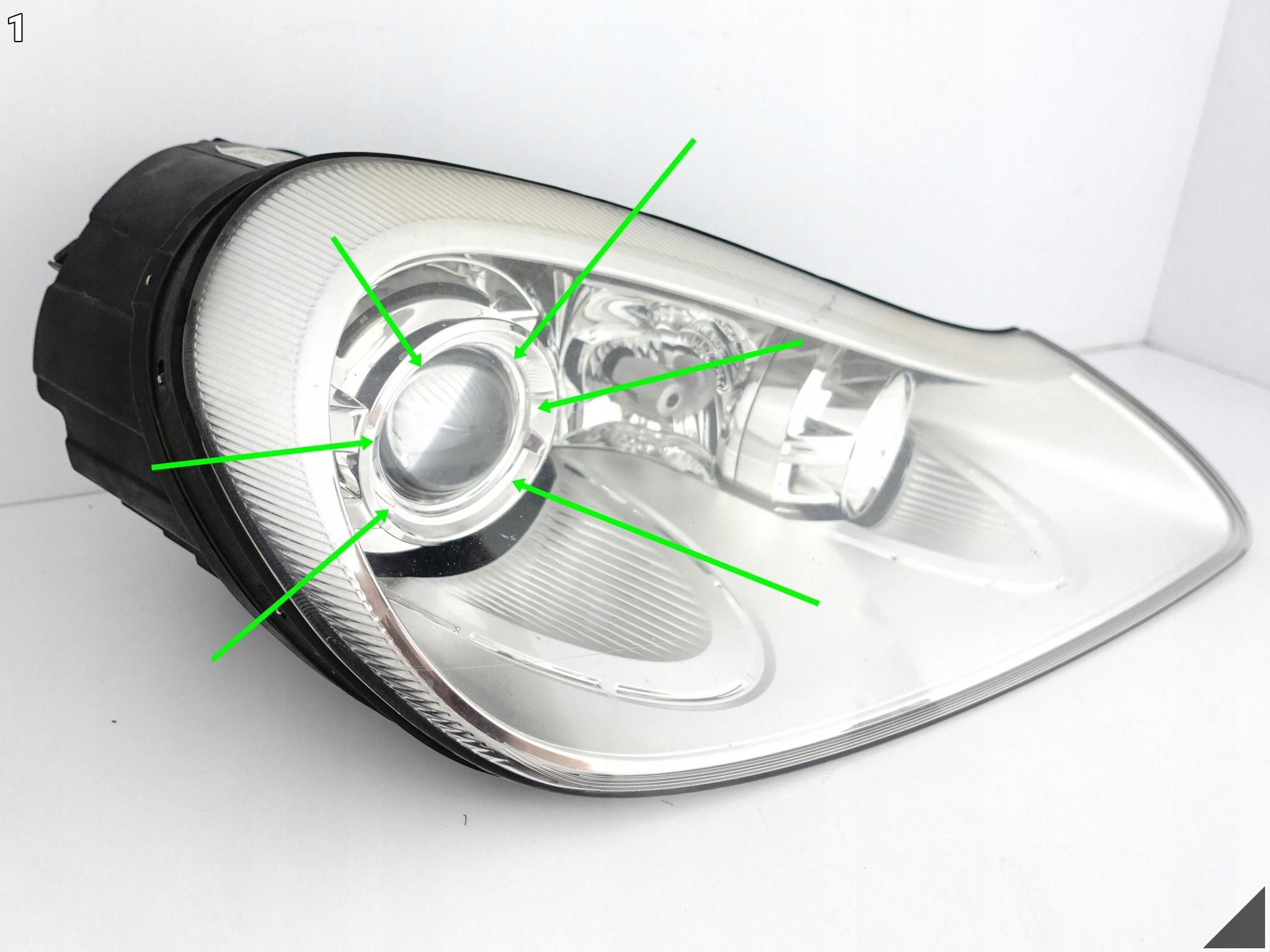 PORSCHE CAYENNE 7L5 955 LIFT 07-10 LAMPA XENON PRAWA PRZÓD EUROPA PORSCHE CAYENNE 7L5 955 LIFT 07-10 LAMPA XENON PRAWA PRZÓD EUROPA - obrazek 2