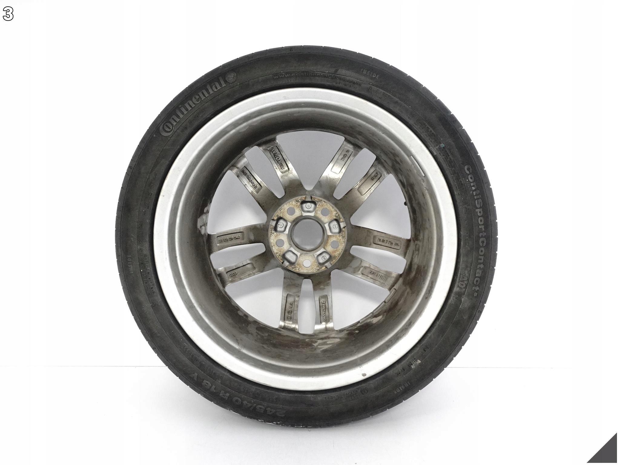 AUDI A4 S4 8W0 B9 FELGA 8JX18 ET40 OPONA CONTINENTAL 245/40 R18 19ROK 4,5MM AUDI A4 S4 8W0 B9 FELGA 8JX18 ET40 OPONA CONTINENTAL 245/40 R18 19ROK 4,5MM - obrazek 4