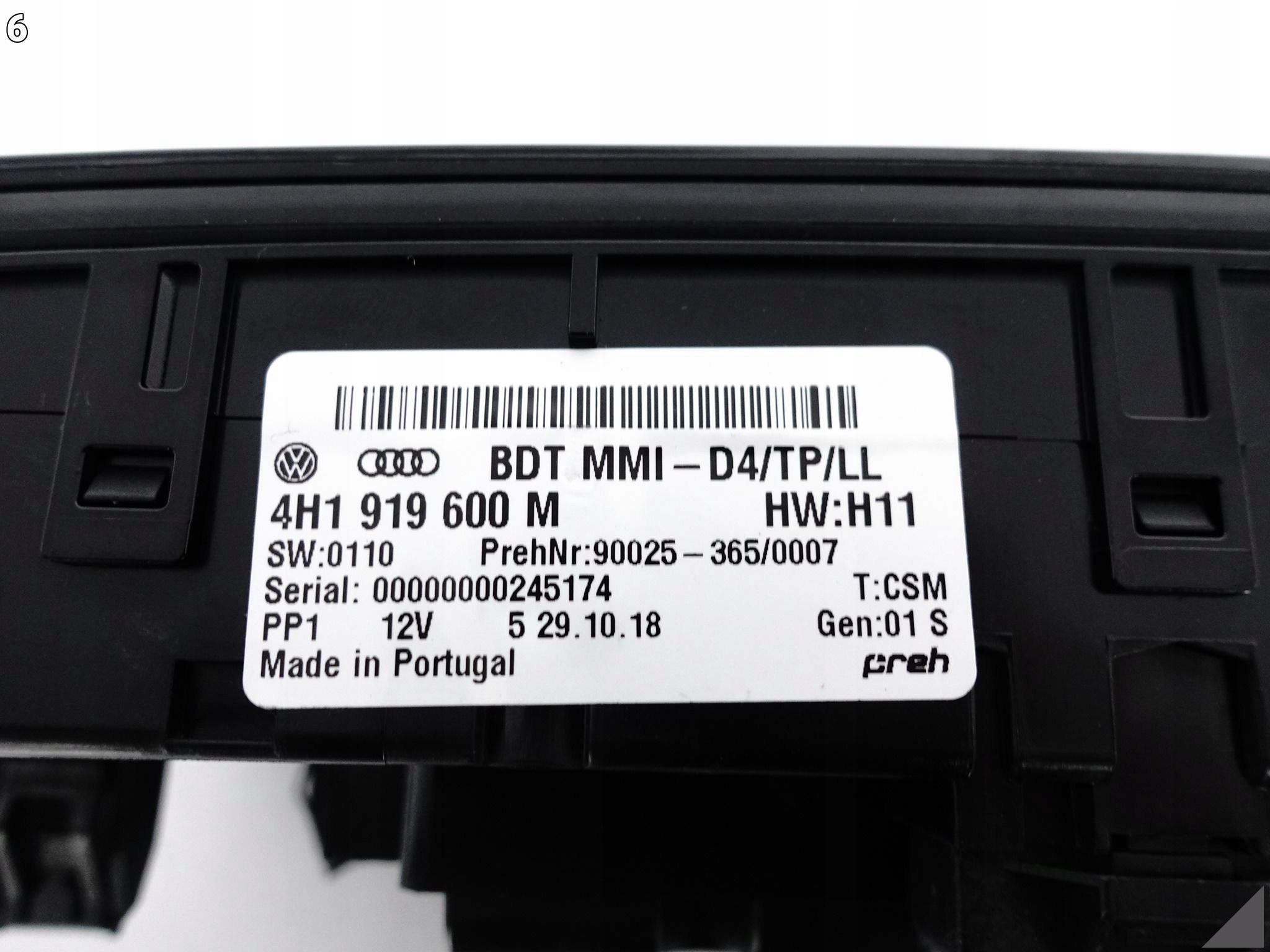 AUDI A8 S8 4H0 4H1 D4 LIFT 09-17 PANEL STEROWANIA MMI 4H1919600M PREH PRZÓD AUDI A8 S8 4H0 4H1 D4 LIFT 09-17 PANEL STEROWANIA MMI 4H1919600M PREH PRZÓD - obrazek 7