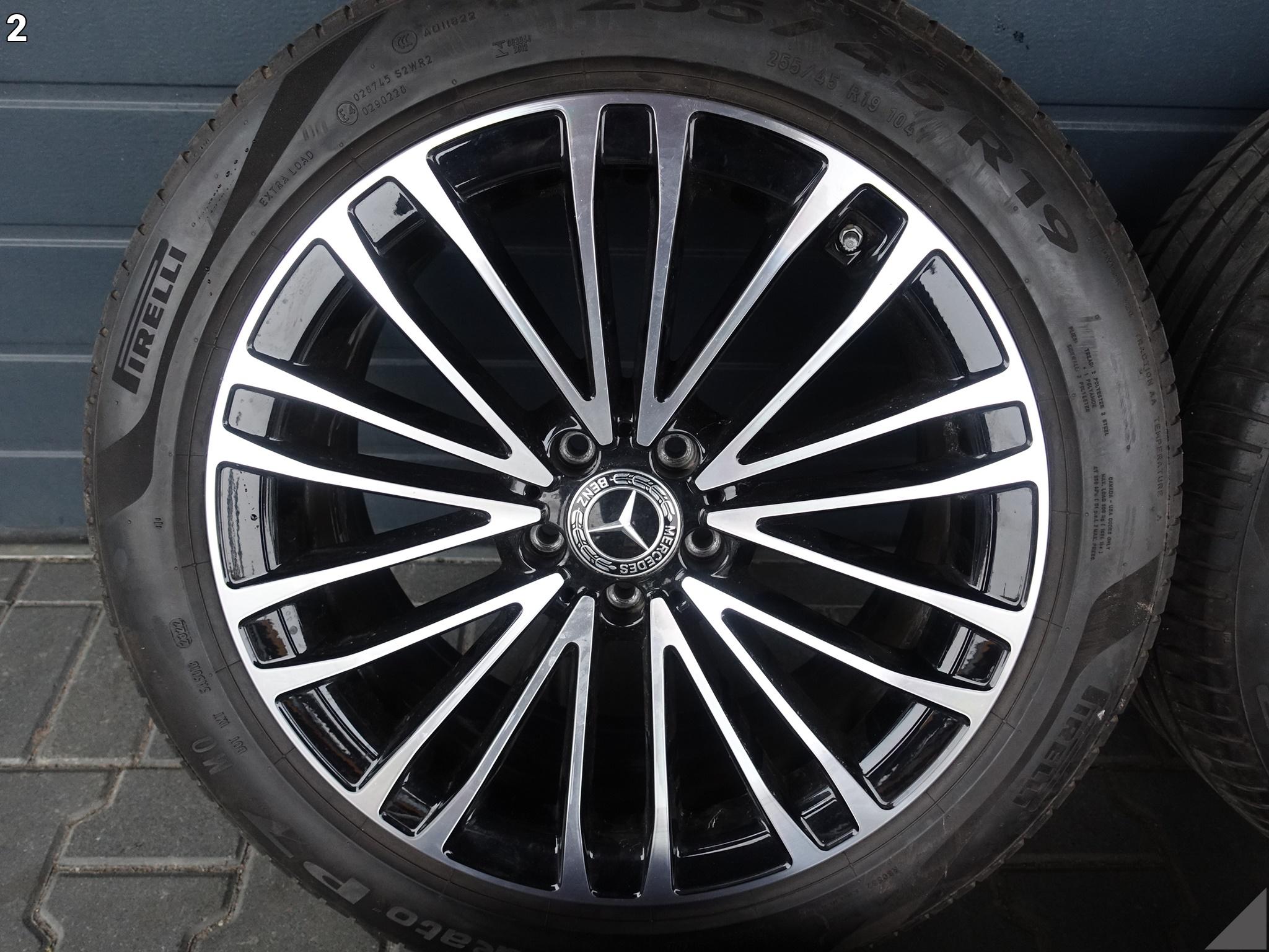 MERCEDES S-KLASA W223 FELGI 8,5Jx19 ET31,5 OPONY PIRELLI 2022R 255/45 104Y MERCEDES S-KLASA W223 FELGI 8,5Jx19 ET31,5 OPONY PIRELLI 2022R 255/45 104Y - obrazek 3