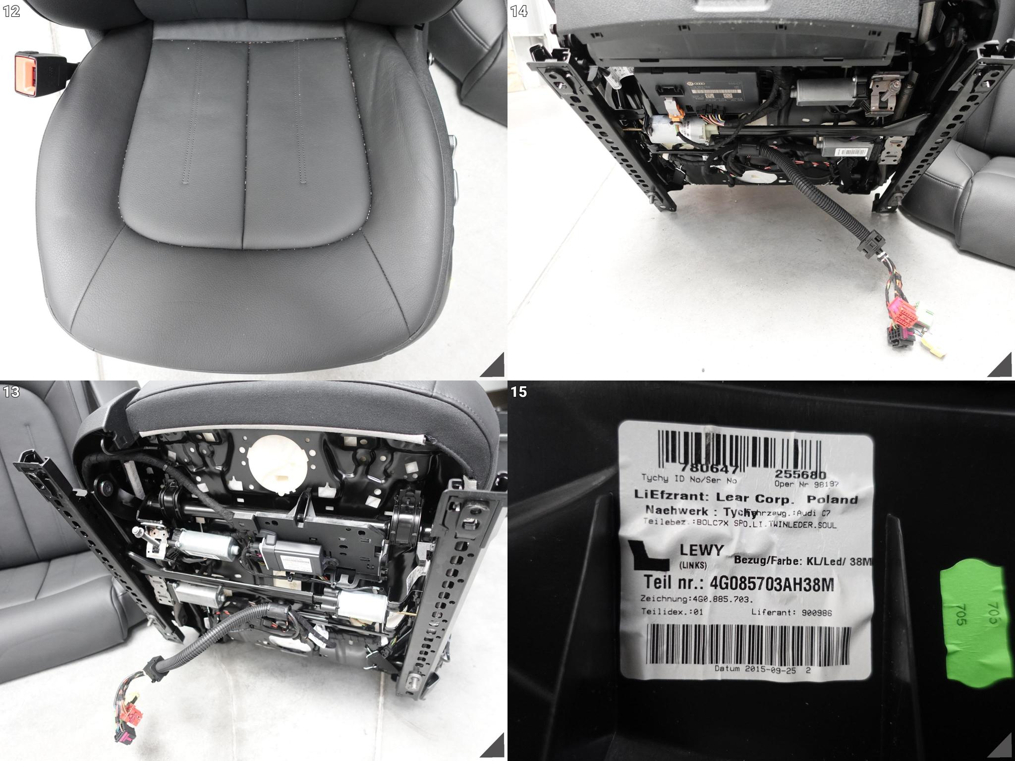 AUDI A7 4G8 C7 LIFT 10-18 FOTELE KANAPA CZARNA SKÓRA ELEKTRYCZNE AUDI A7 4G8 C7 LIFT 10-18 FOTELE KANAPA CZARNA SKÓRA ELEKTRYCZNE - obrazek 10