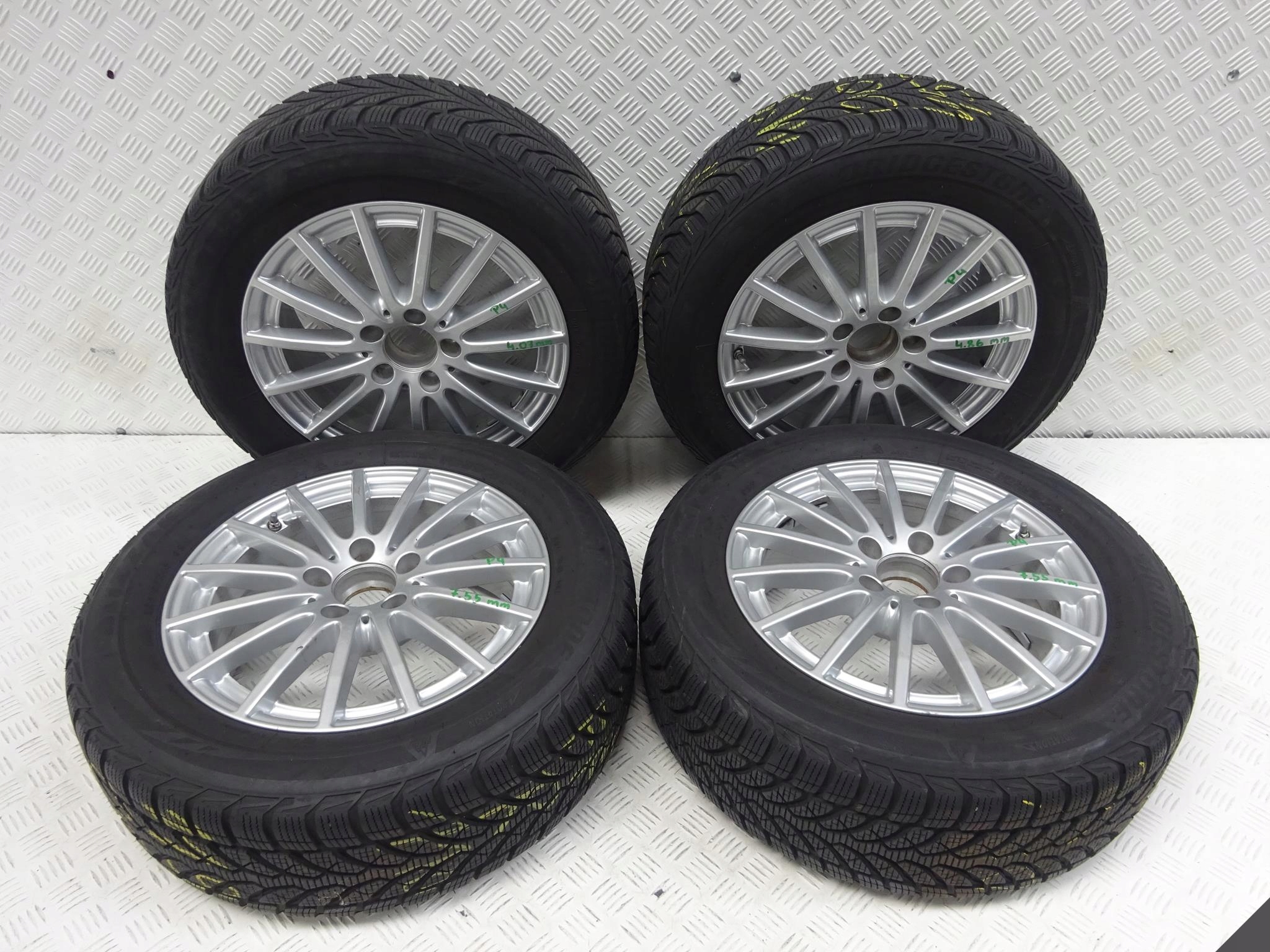 MERCEDES W205 BRIDGESTONE 205/60 6,5JX16 ET38 ZIMA MERCEDES W205 BRIDGESTONE 205/60 6,5JX16 ET38 ZIMA