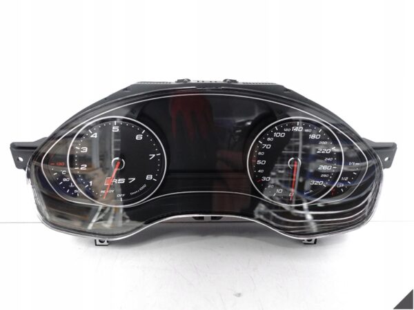 AUDI RS7 PERFORMANCE 4G8 C7 14-18 LICZNIK ZEGARY KM / H EU 4.0 TFSI 340 KM AUDI RS7 PERFORMANCE 4G8 C7 14-18 LICZNIK ZEGARY KM / H EU 4.0 TFSI 340 KM