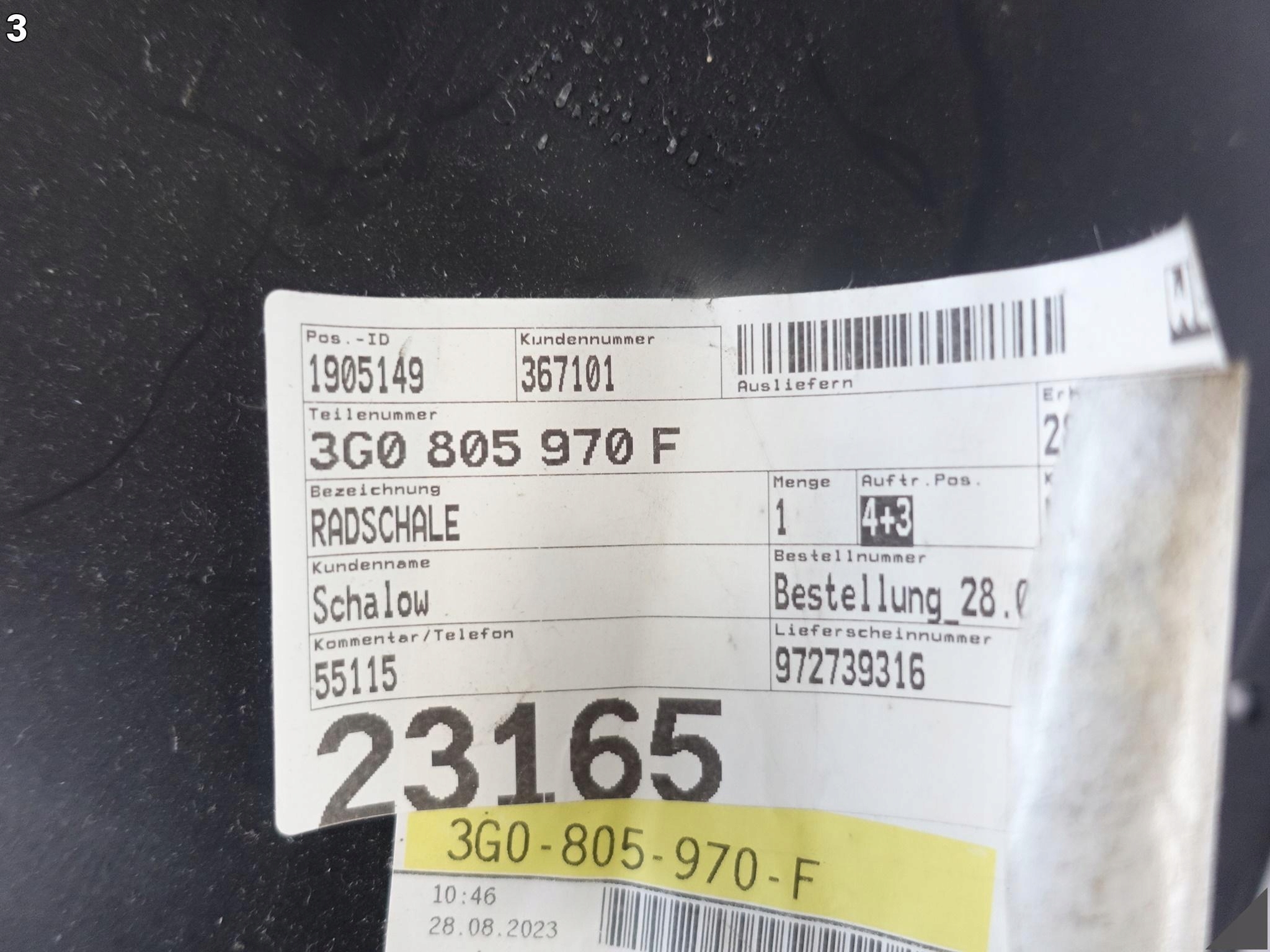VW PASSAT B8 3G0 LIFT 14-23 NADKOLE OSŁONA WNĘKI KOŁA PRAWE PRZÓD VW PASSAT B8 3G0 LIFT 14-23 NADKOLE OSŁONA WNĘKI KOŁA PRAWE PRZÓD - obrazek 4