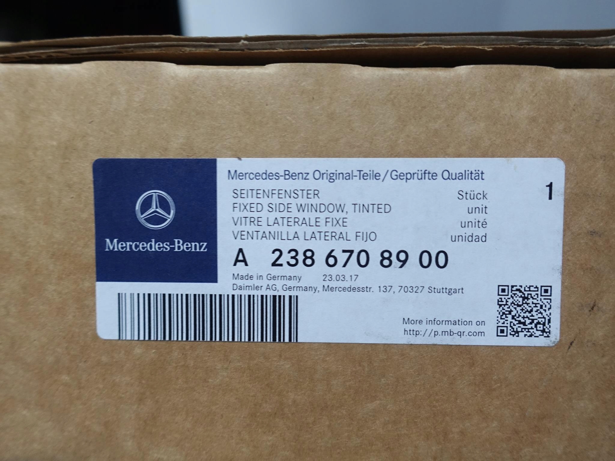 MERCEDES E COUPE C238 SZYBA KAROSERYJNA LEWA TYŁ MERCEDES E COUPE C238 SZYBA KAROSERYJNA LEWA TYŁ - obrazek 8