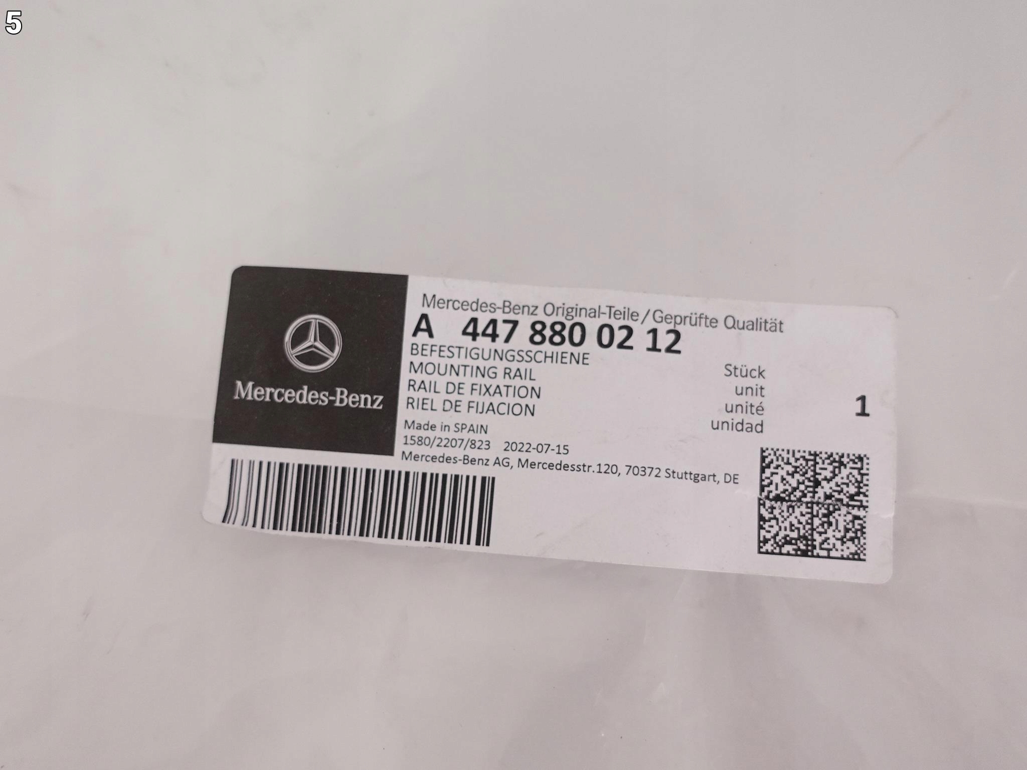 MERCEDES V-KLASA VITO W447 ŚLIZG ZDERZAK TYŁ PRAWY MERCEDES V-KLASA VITO W447 ŚLIZG ZDERZAK TYŁ PRAWY - obrazek 6