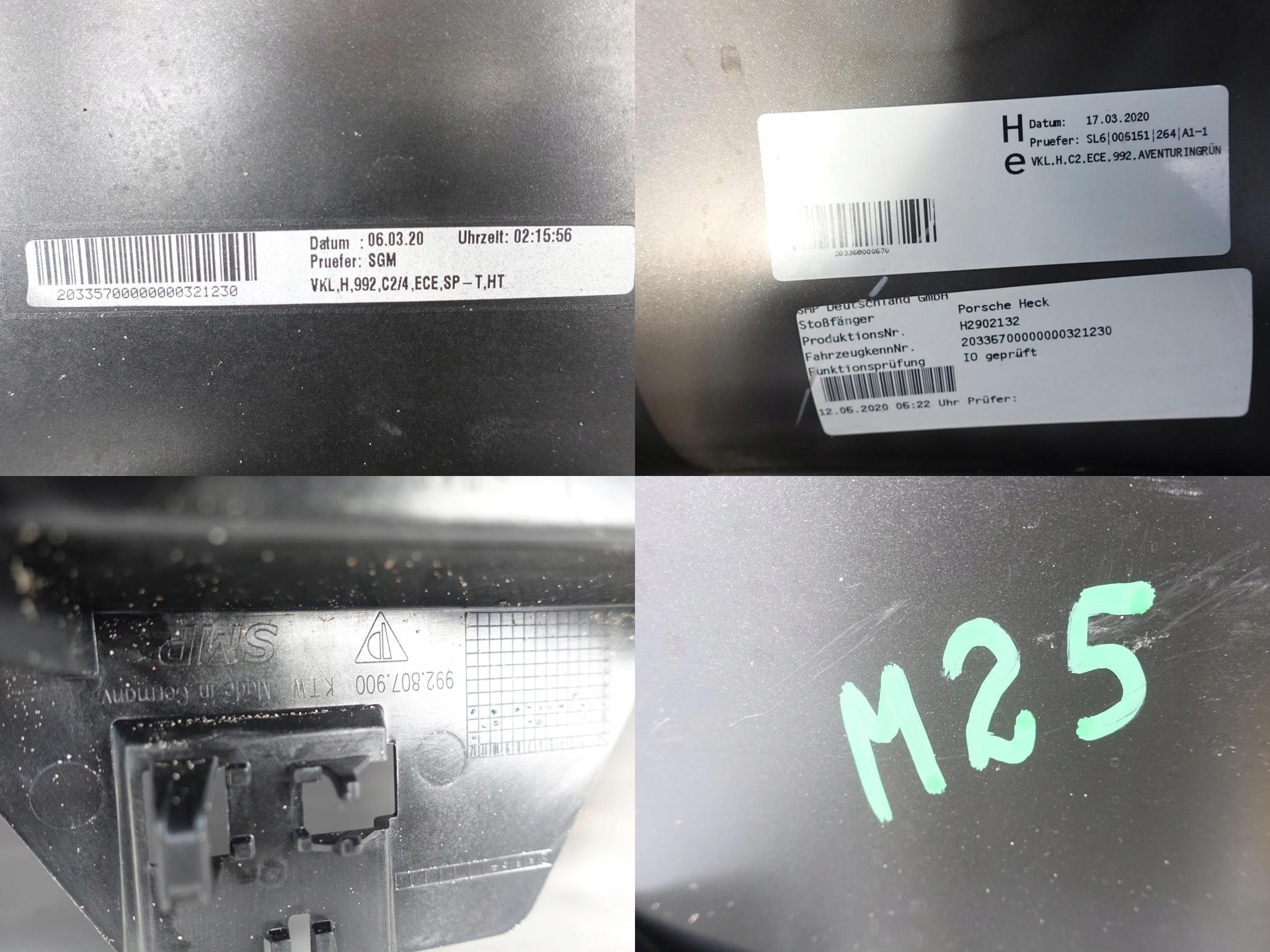 PORSCHE 992 911 CARRERA C2 4 19- ZDERZAK TYŁ 4XPDC PORSCHE 992 911 CARRERA C2 4 19- ZDERZAK TYŁ 4XPDC - obrazek 12