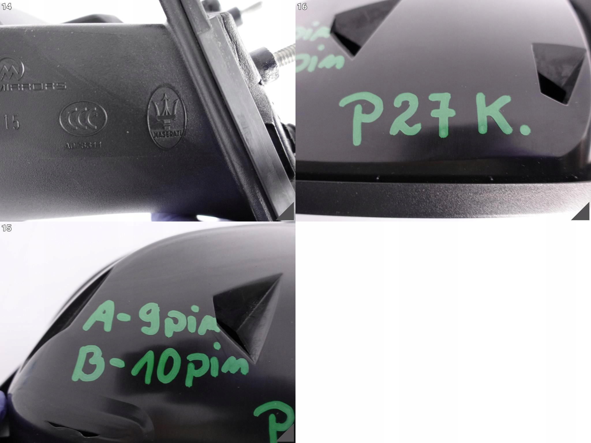 MASERATI LEVANTE M161 LUSTERKO+KAMERA 10+9=19PIN MASERATI LEVANTE M161 LUSTERKO+KAMERA 10+9=19PIN - obrazek 12