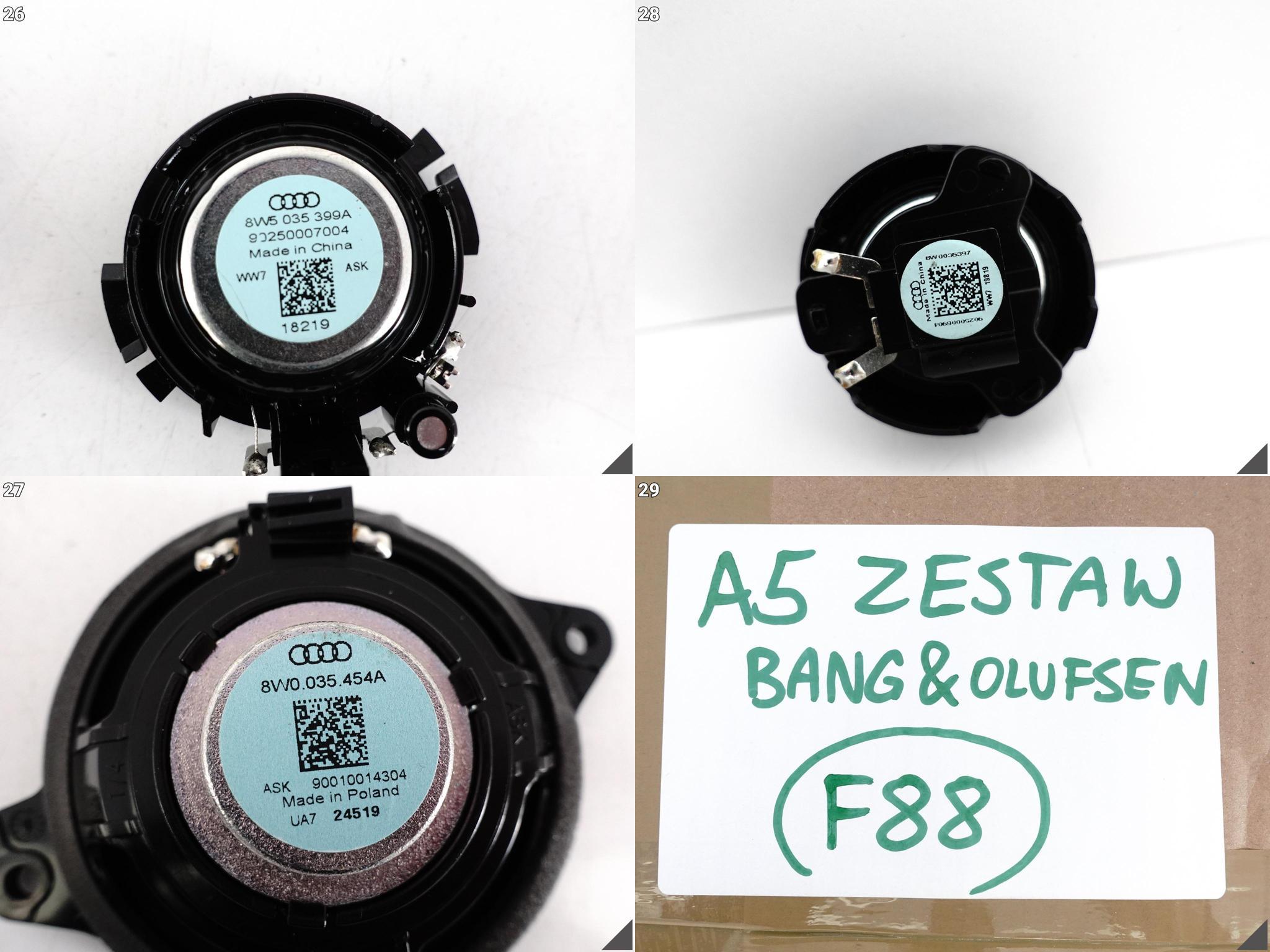AUDI A5 8W6 8W9 F5 B9 SPORTBACK 16- ZESTAW GŁOSNIKÓW BANG & OLUFSEN AUDI A5 8W6 8W9 F5 B9 SPORTBACK 16- ZESTAW GŁOSNIKÓW BANG & OLUFSEN - obrazek 12